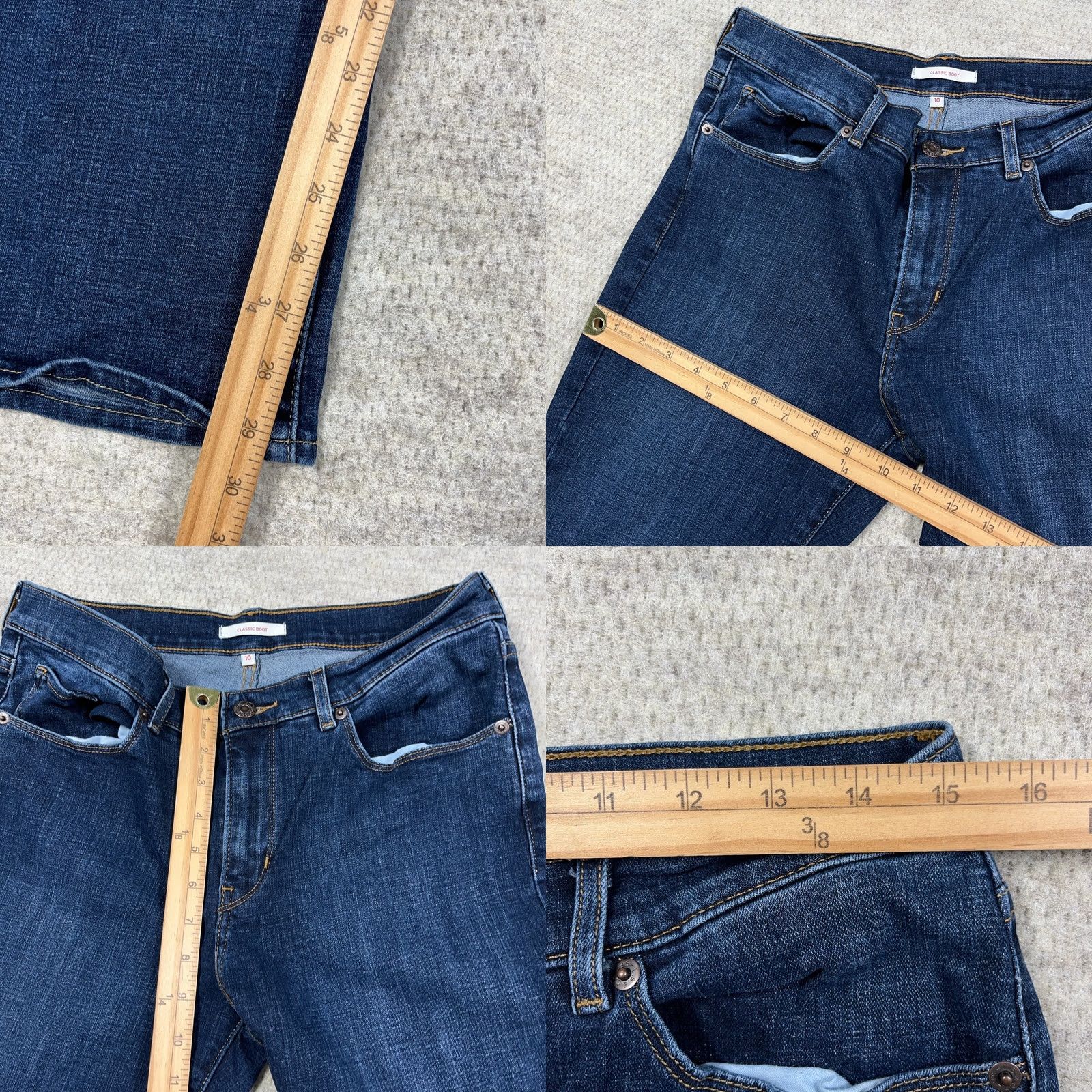 Levi's Levi'S Jeans Women 10 Classic Boot Cut Dark Wash Mid Rise Faded Stretch 30x32 Size 32" / US 10 / IT 46 - 8 Thumbnail