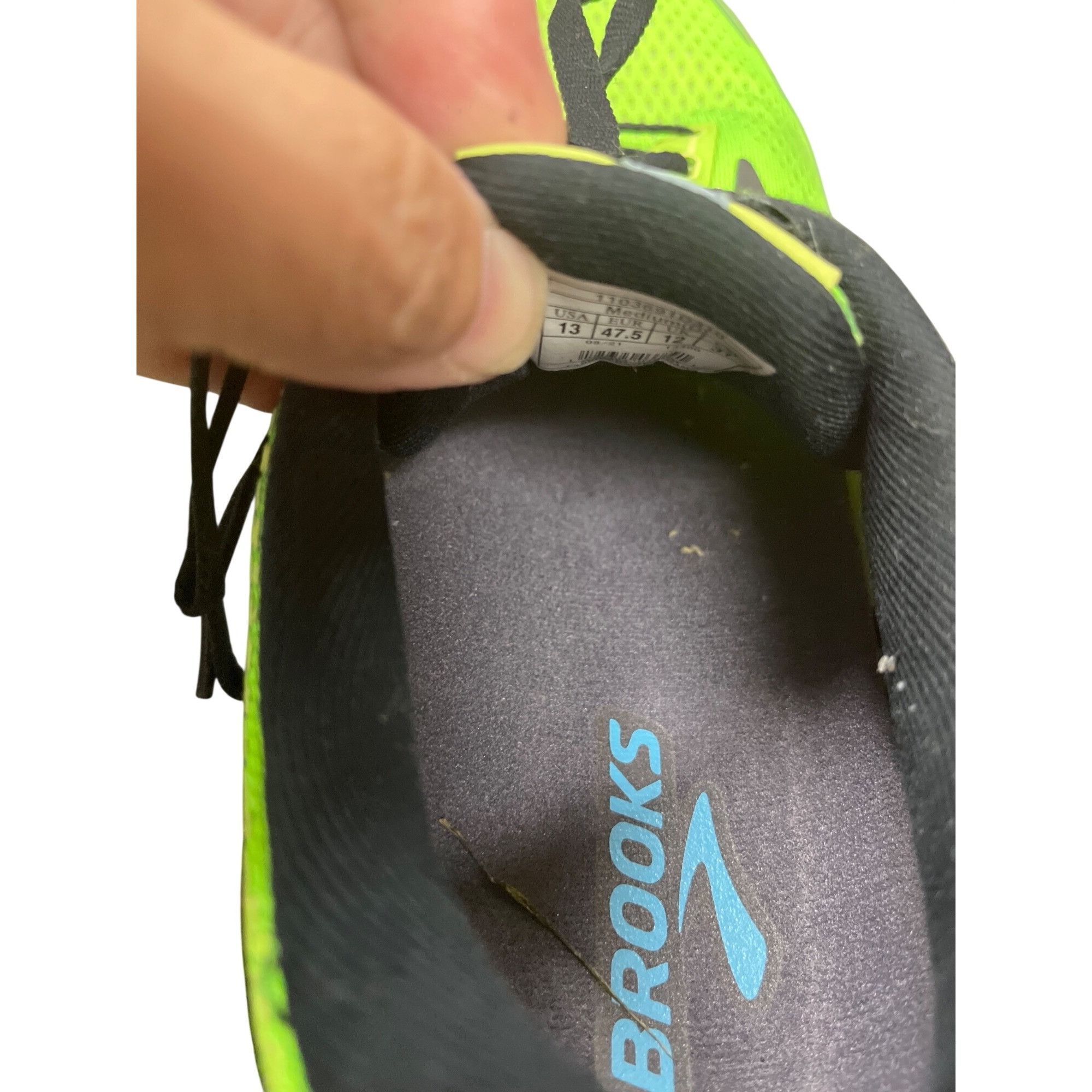 Brooks Brooks Ghost 14 mens green gray walking running LT sneakers Size US 13 / EU 46 - 7 Thumbnail