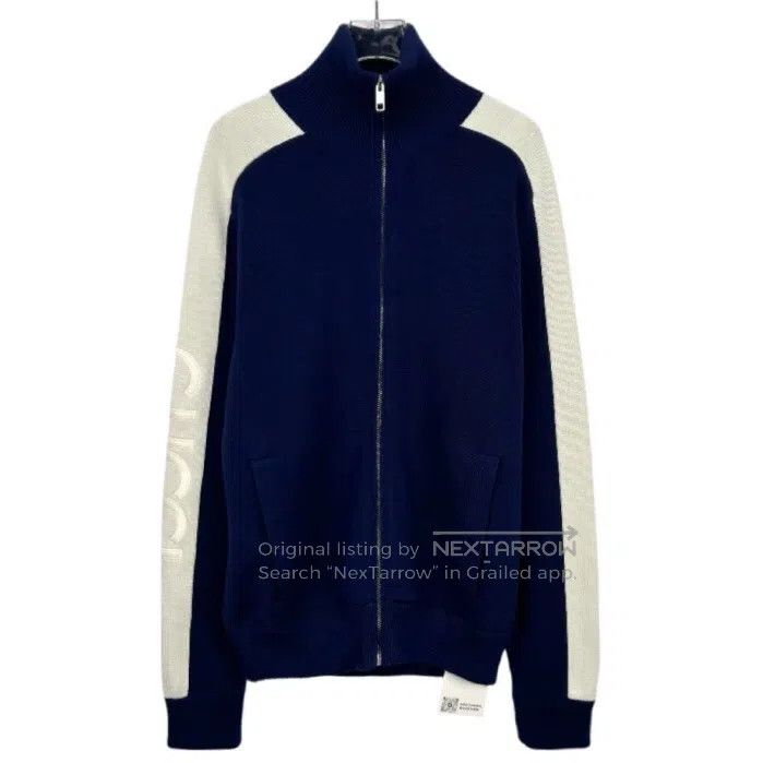 Gucci gucci 24 new logo embroidered stand-up collar blue and whi Size US S / EU 44-46 / 1 - 1 Thumbnail