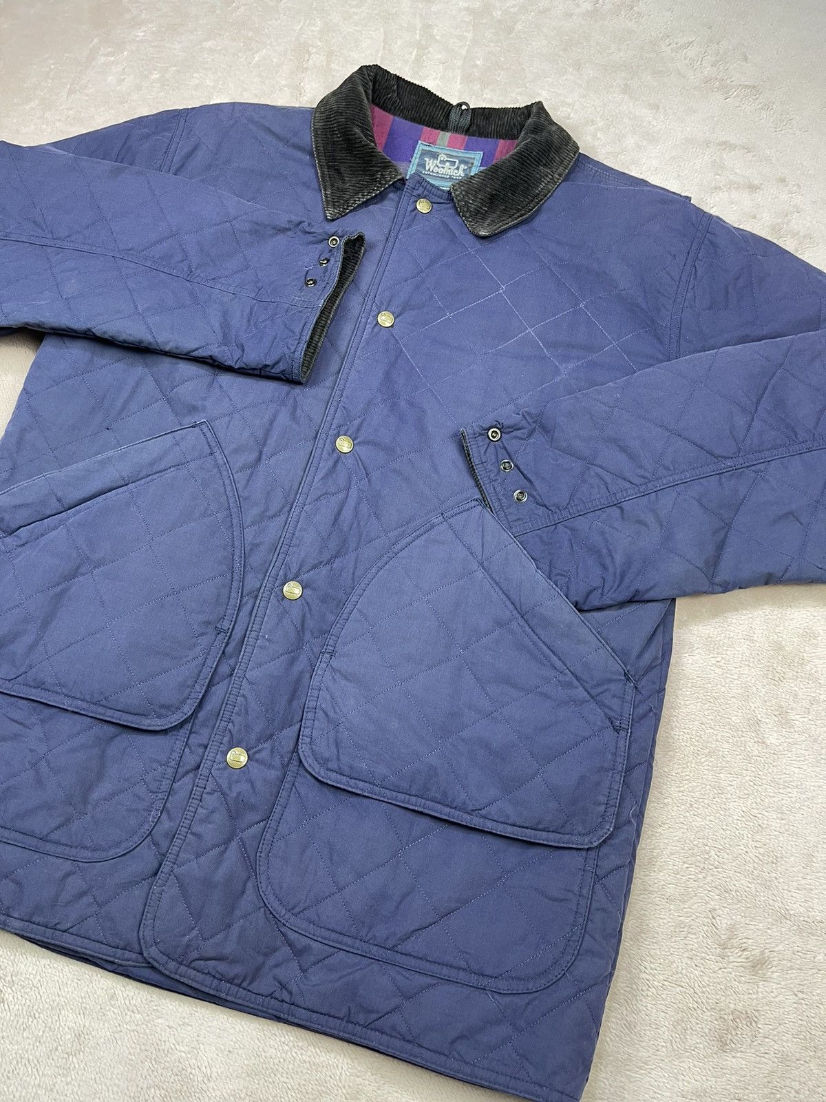 Woolrich Woolen Mills Vtg Woolrich USA Diamond Quilted Chore Jackets Size US M / EU 48-50 / 2 - 3 Thumbnail