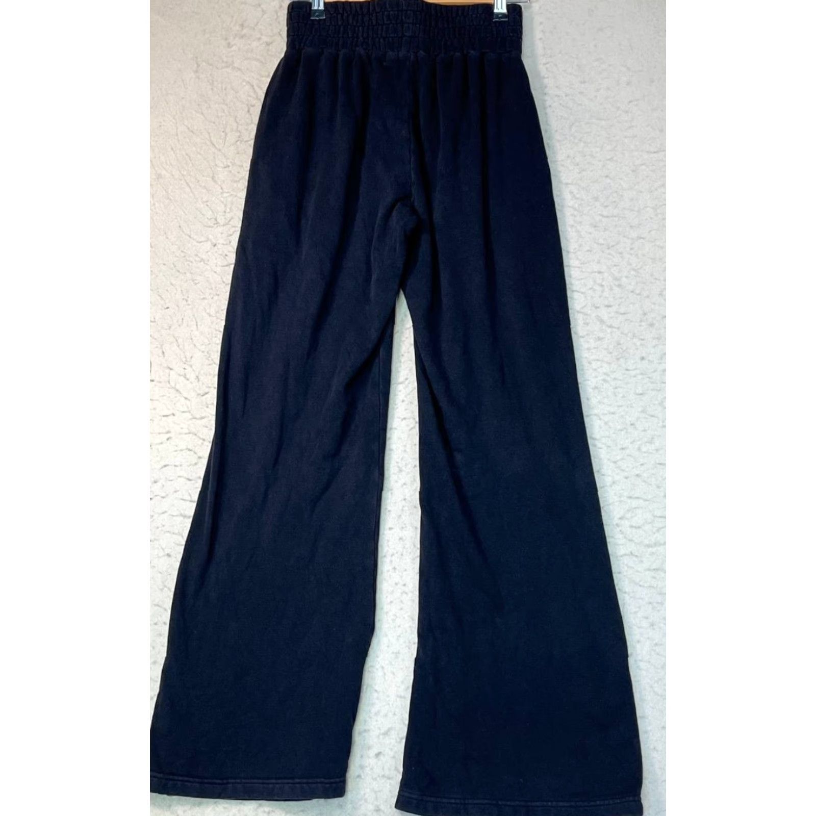 Talentless Talentless Pants Black XS Cotton Elastic Waist Wide Leg Flared Sweatpants Women XS Size 26" / US 2 / IT 38 - 2 Thumbnail