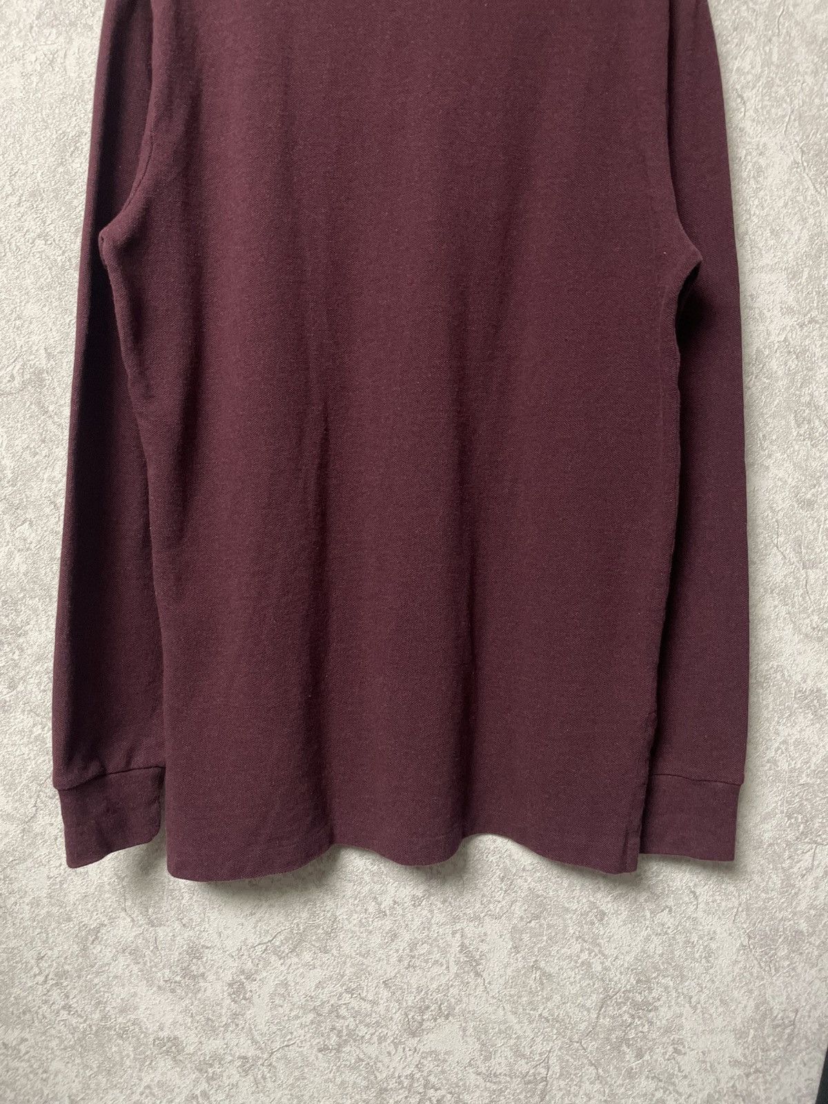 Polo Ralph Lauren Vintage Polo Ralph Lauren Burgundy Long Sleeve Polo Shirt Size US M / EU 48-50 / 2 - 14 Thumbnail