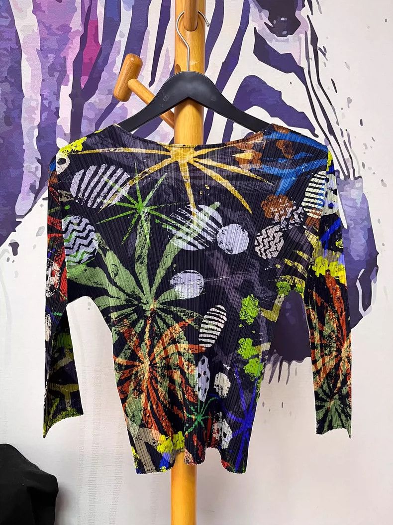 Issey Miyake Issey Miyake size:3 Tropical rainforest plant pleated long Size S / US 4 / IT 40 - 2 Thumbnail