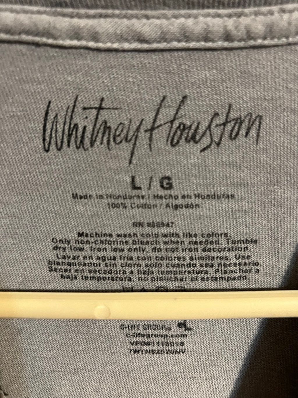 Other Women's Whitney Houston Gray Pink Short Sleeve Tee L Size L / US 10 / IT 46 - 4 Thumbnail