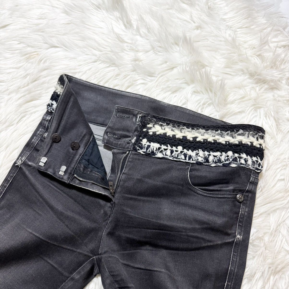 Chanel Chanel COCO button waist tweed stretch denim pants jeans Size 26" / US 2 / IT 38 - 10 Thumbnail