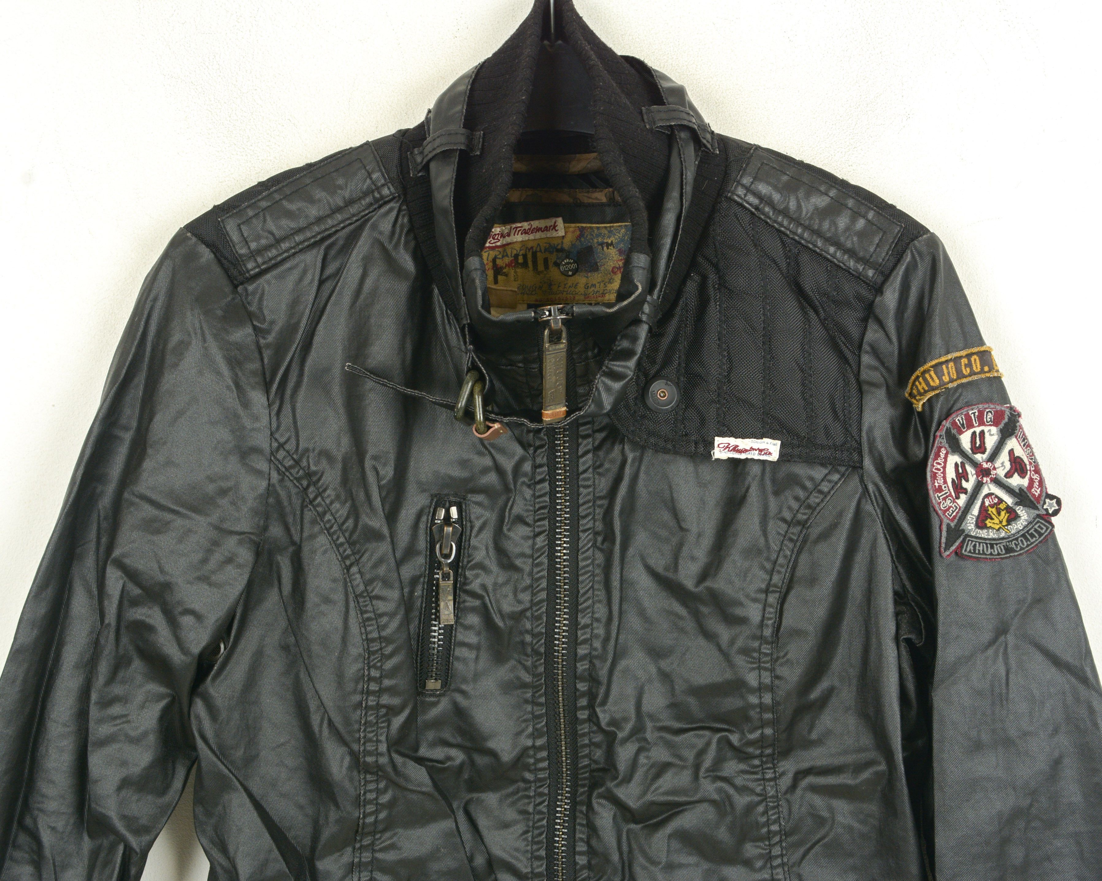 khujo Lissy Women M Jacket Coat Waxed Cotton Biker Motorcycle Size M / US 6-8 / IT 42-44 - 2 Thumbnail