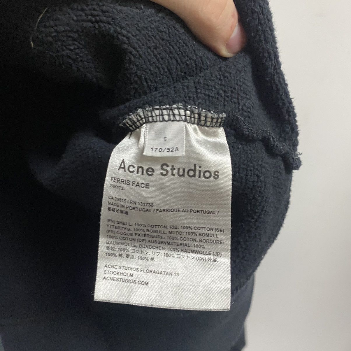 Acne Studios Black Acne Studios Hoodie with Face Logo Size US S / EU 44-46 / 1 - 6 Thumbnail