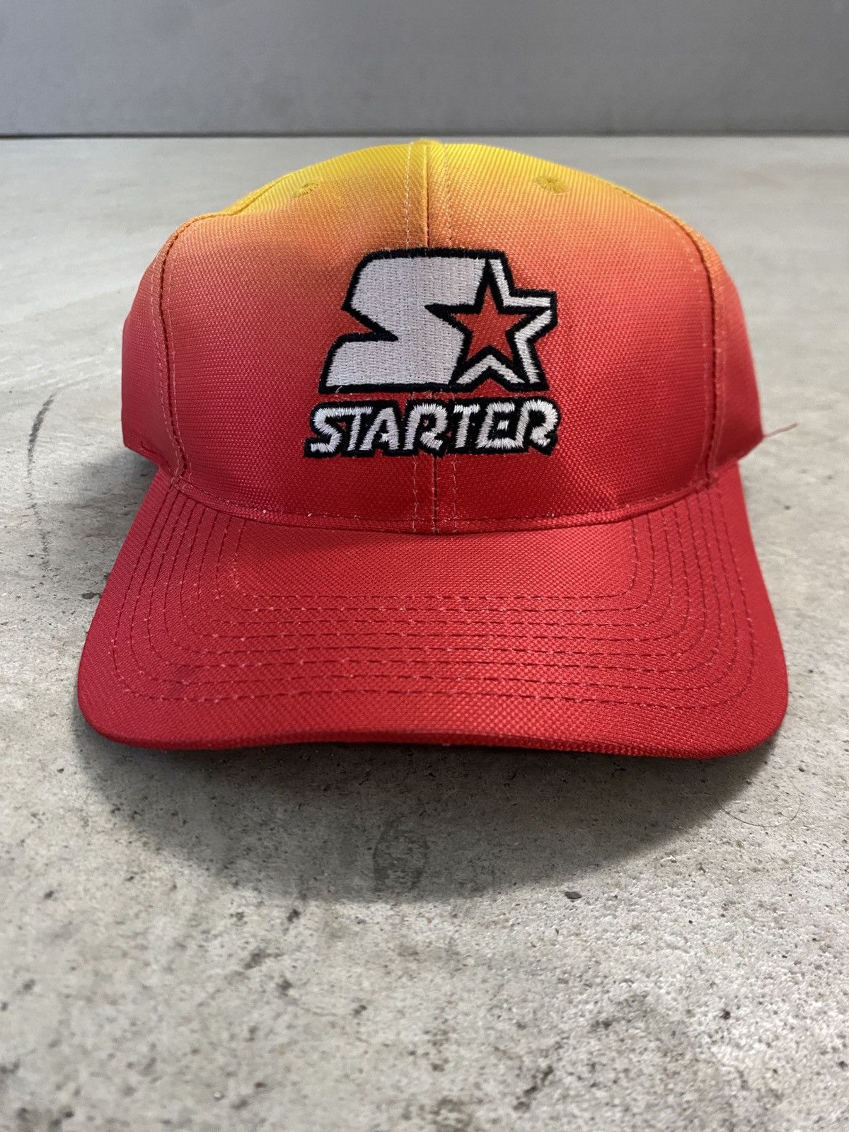 Starter Starter Yellow & Red Ombré StrapBack Size ONE SIZE - 1 Thumbnail