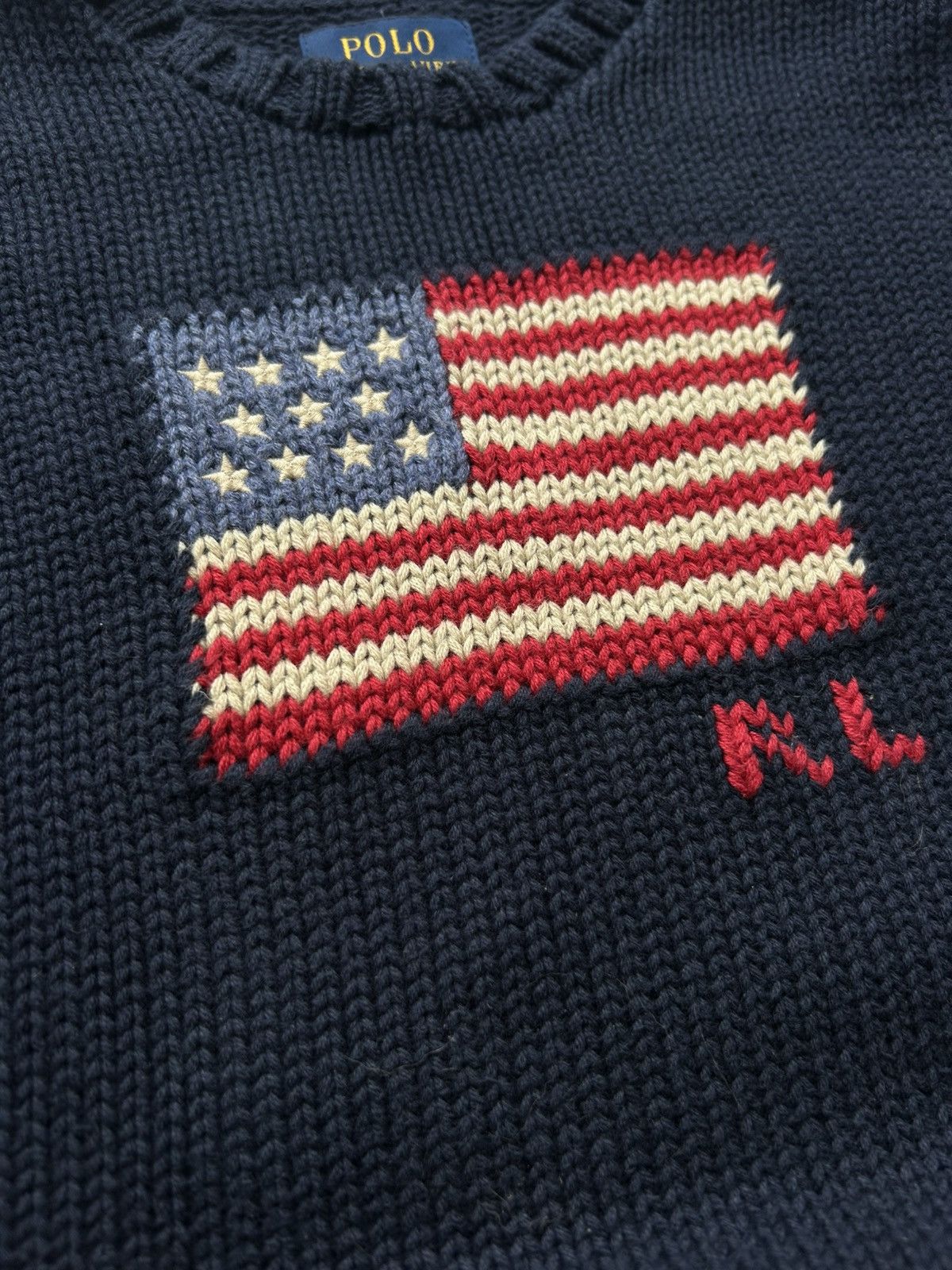 Polo Ralph Lauren Vintage sweater PRL polo ralph lauren knit flag Size US XXS / EU 40 - 8 Thumbnail