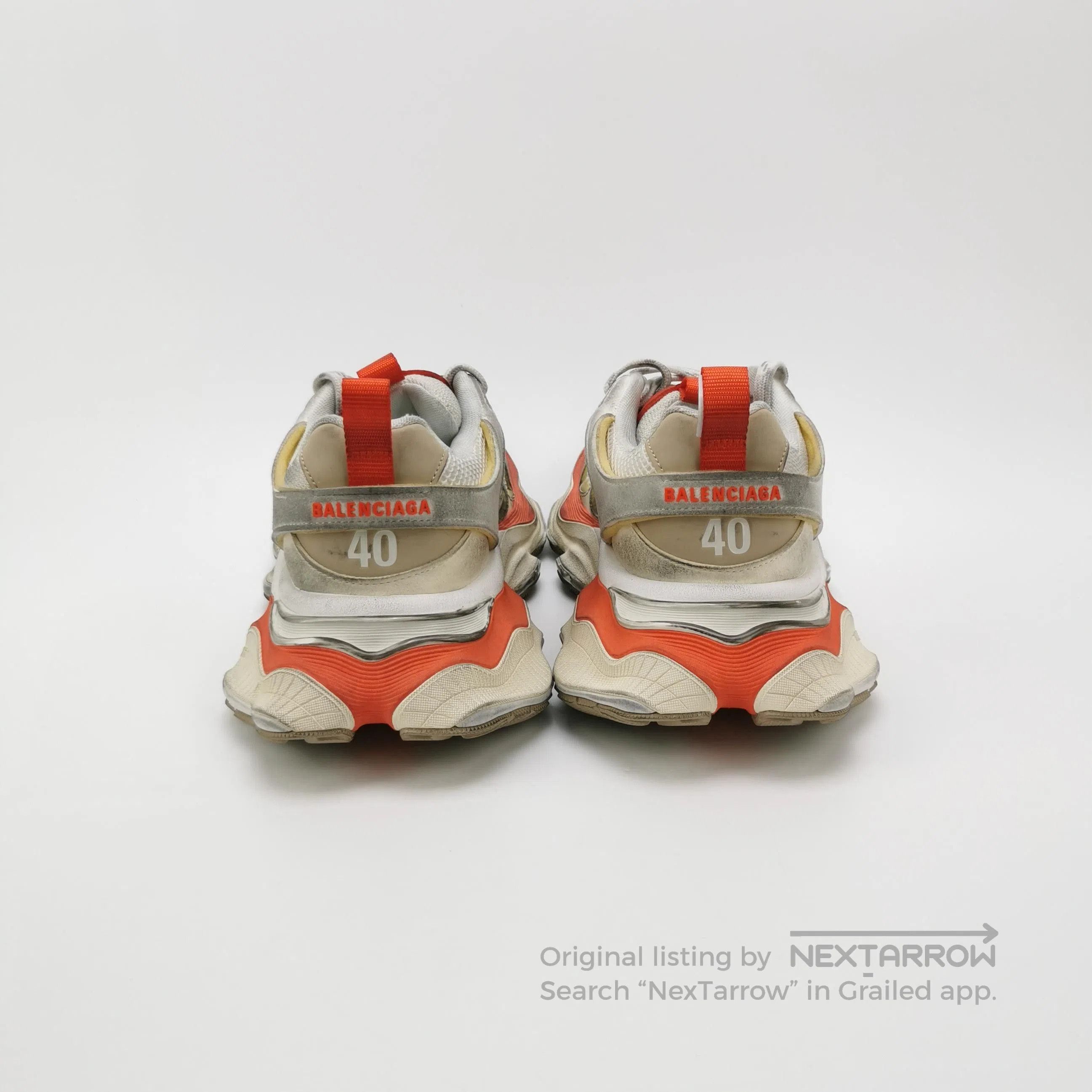 Balenciaga Balenciaga Chunky Sneaker Gray Orange Accents. Size US 9 / EU 42 - 4 Thumbnail