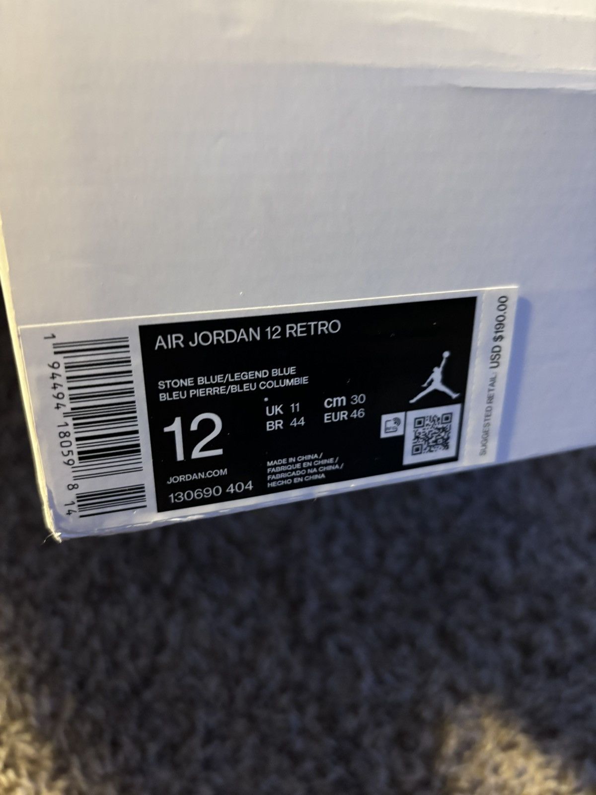 Jordan Brand × Nike Jordan 12 retro indigo Size US 12 / EU 45 - 8 Thumbnail