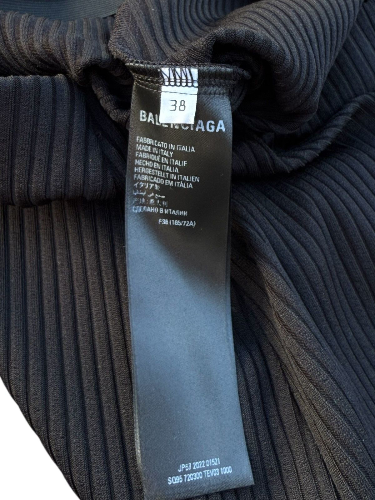 Balenciaga Balenciaga black ribbed flared pants Size 26" / US 2 / IT 38 - 6 Thumbnail