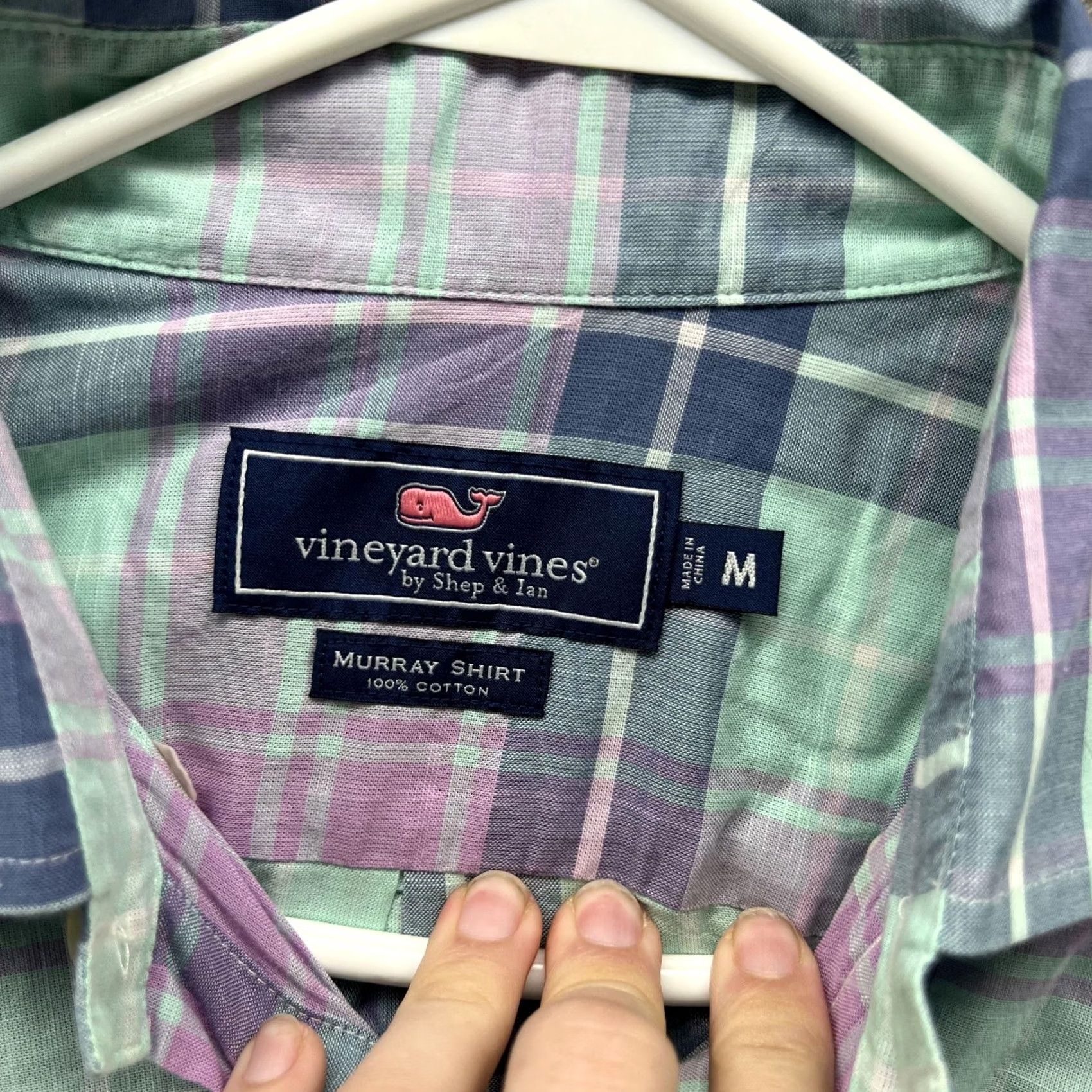 Vineyard Vines VINEYARD VINES Shirt Mens M Plaid Murray Long Sleeve Button Front Size US M / EU 48-50 / 2 - 2 Thumbnail