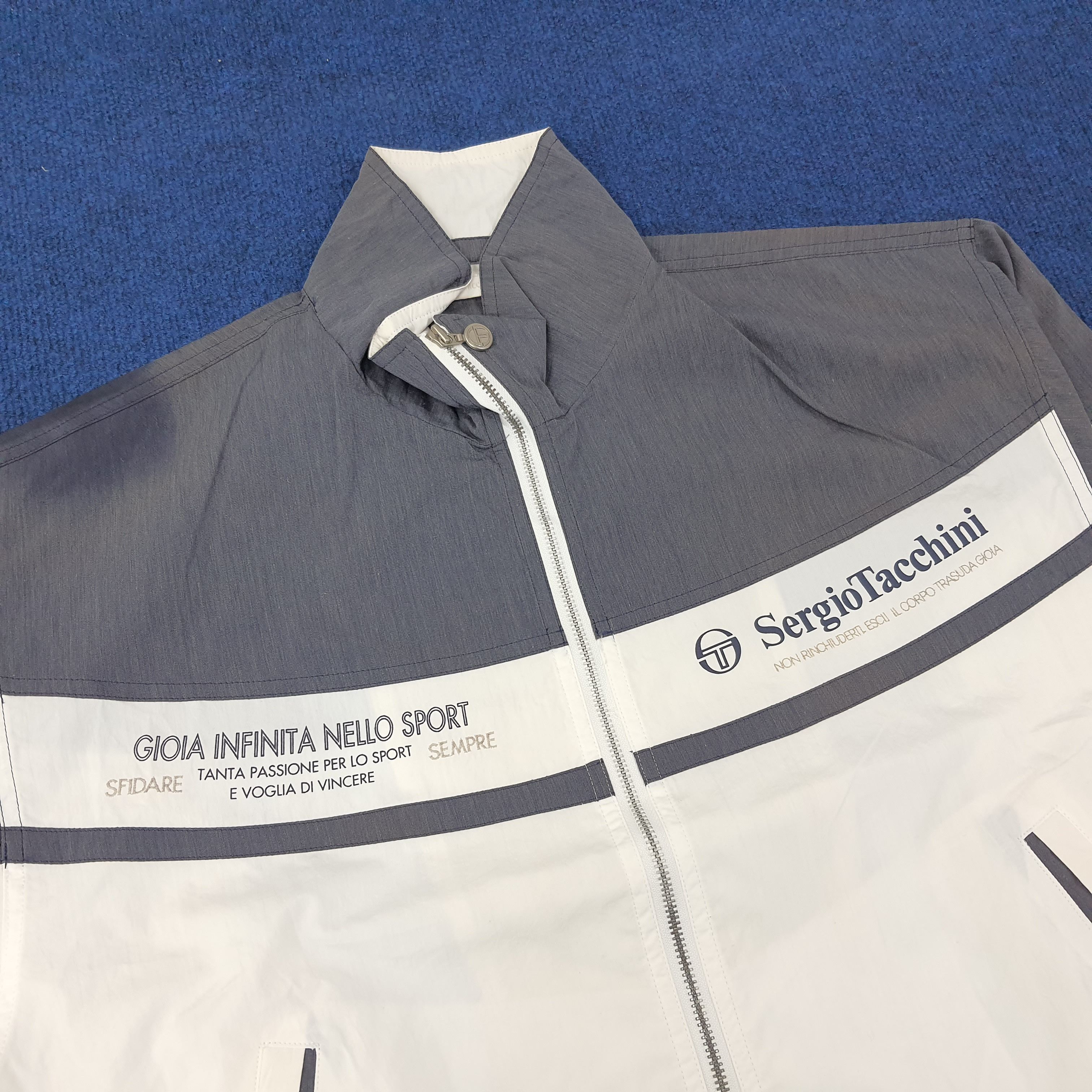 Designer × Sergio Tacchini × Vintage Vintage Sergio Tacchini Outdoor Jacket C222N1 Size US M / EU 48-50 / 2 - 2 Thumbnail