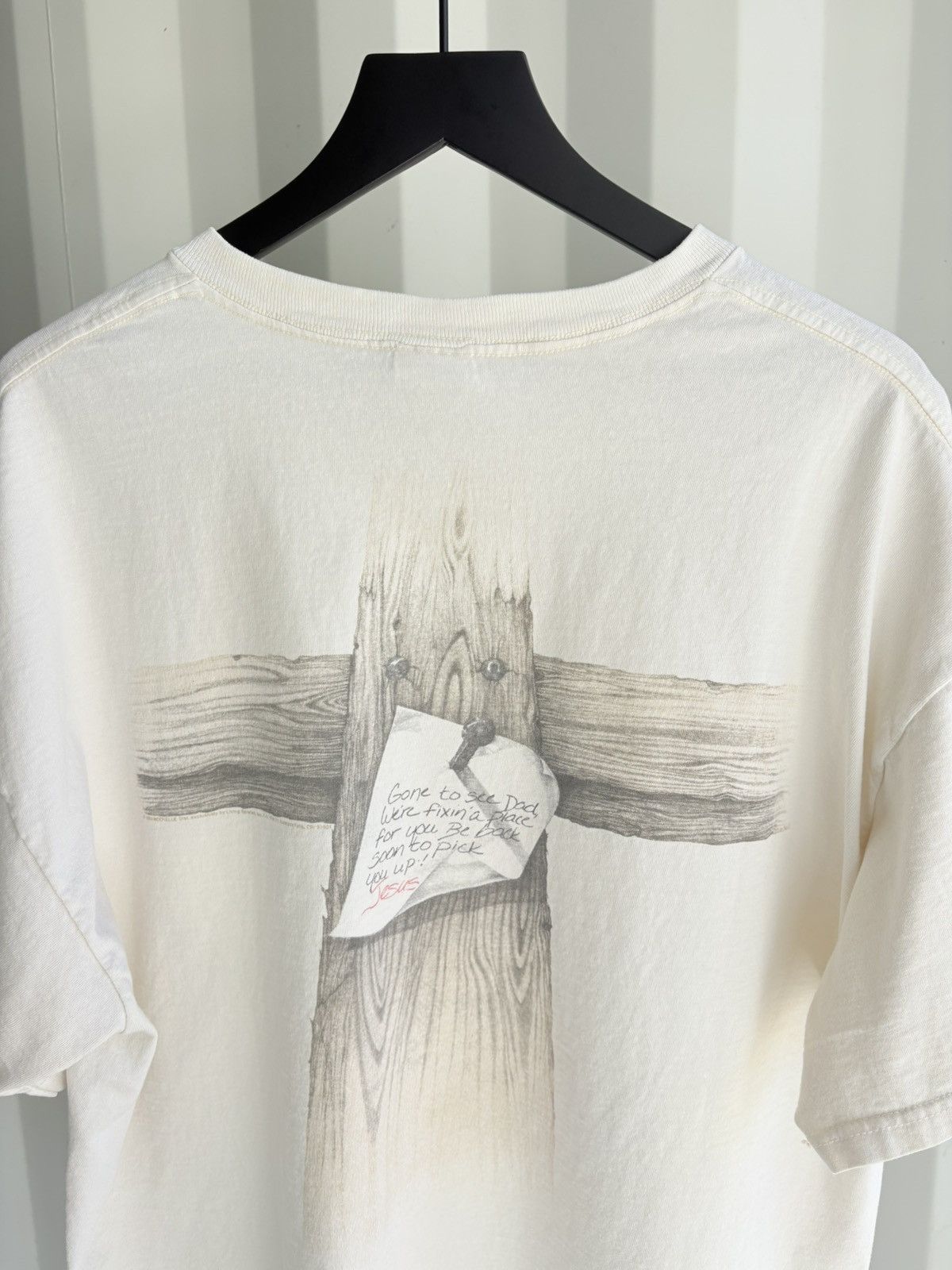 Vintage Gone to See Dad Jesus Thrashed Distressed Faded ERD Grunge Size US XXL / EU 58 / 5 - 1 Thumbnail