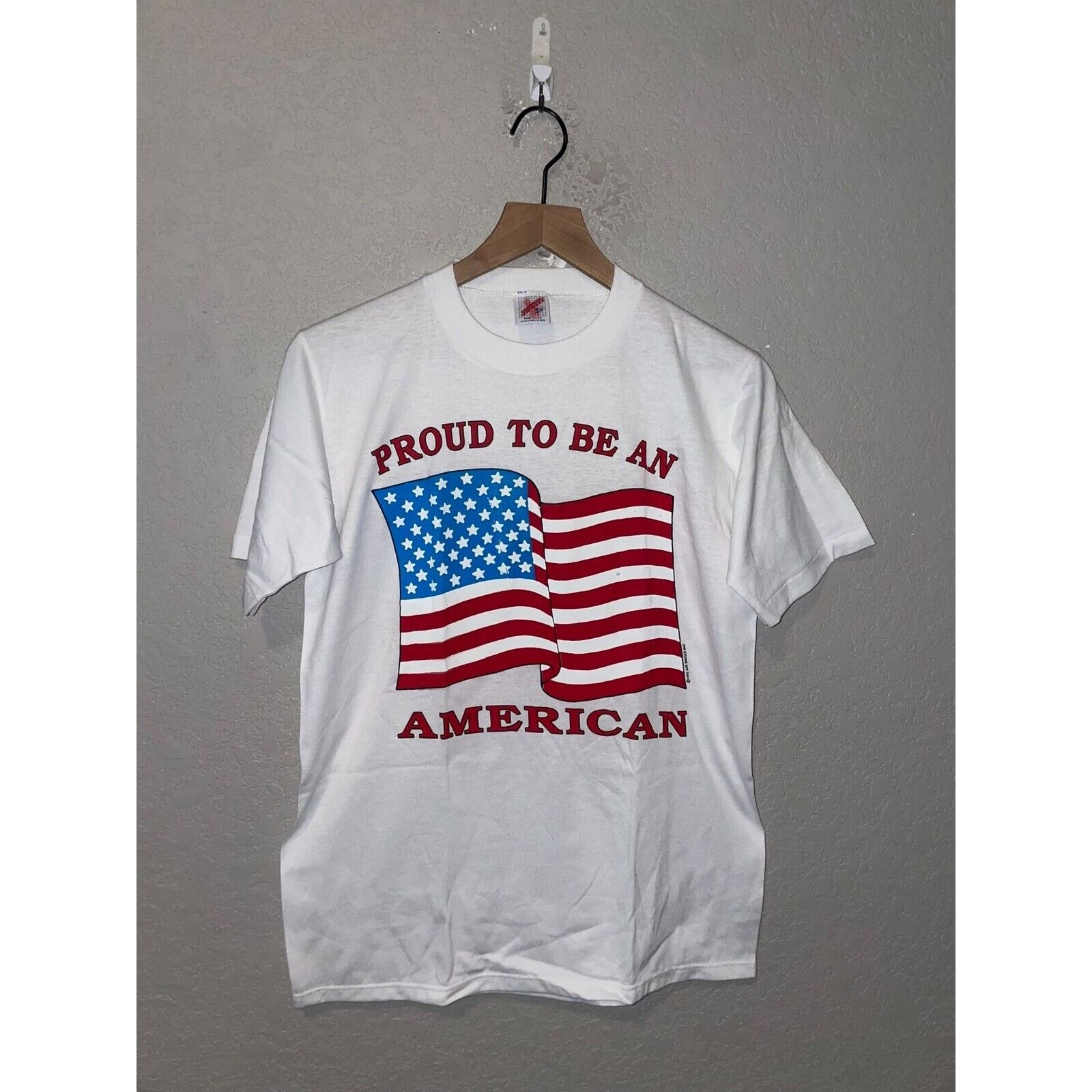 Jerzees Vintage America Shirt Proud Buy US Savings Bonds Tee 1991 M Size US M / EU 48-50 / 2 - 1 Thumbnail