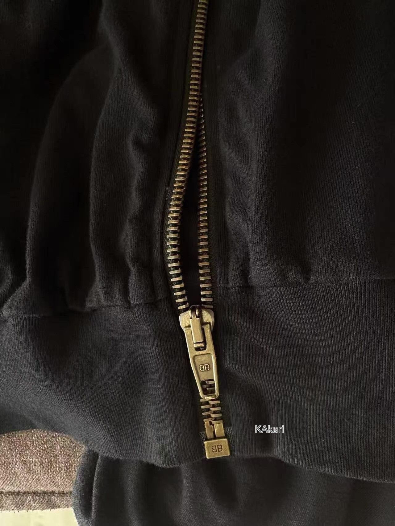 Balenciaga Black Zip-Up Light Jacket with White Trim Size US L / EU 52-54 / 3 - 5 Thumbnail