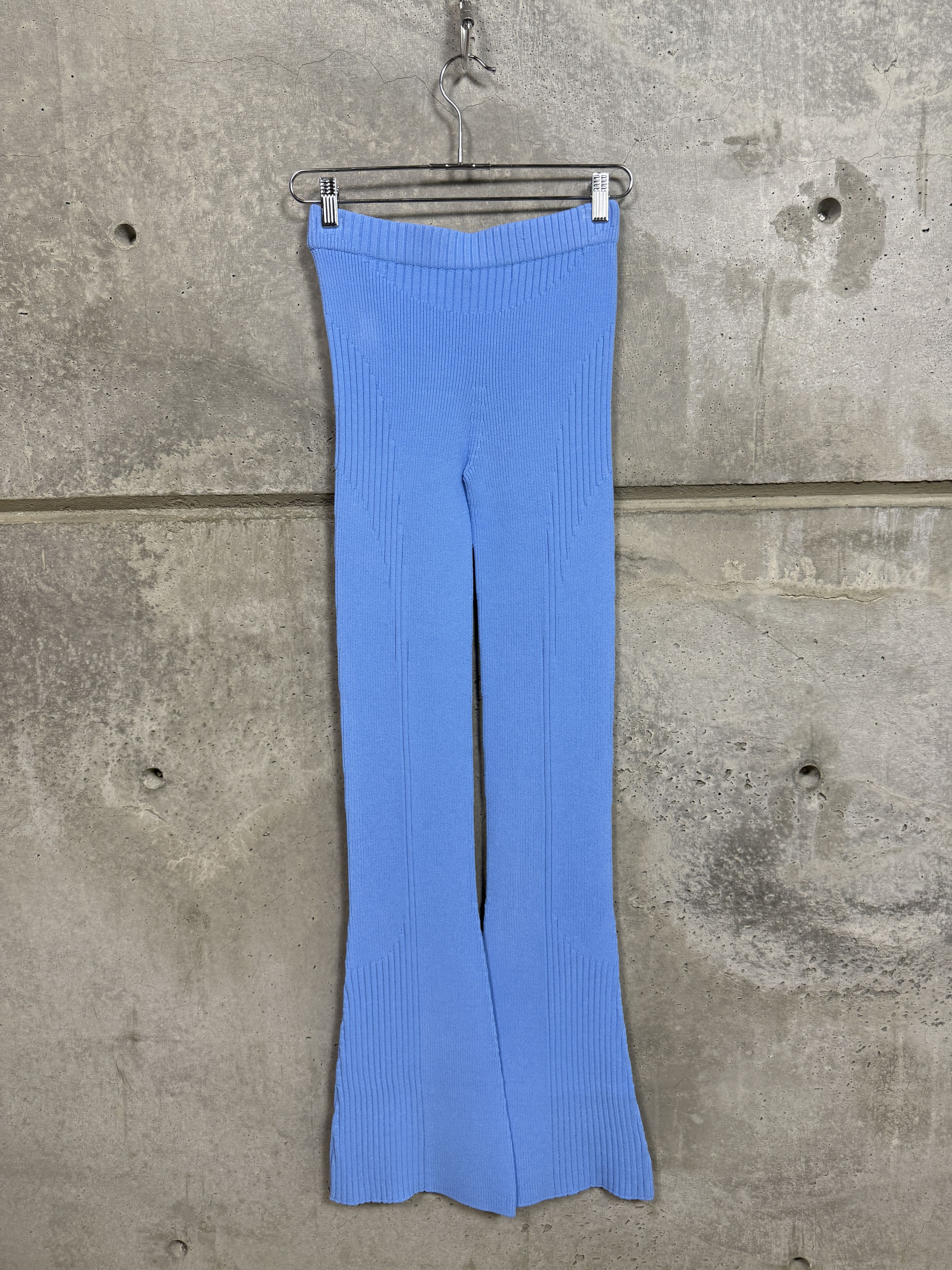 Misbhv $320 MISBHV Blue Knit Seamless Flared Pants Size 28" / US 6 / IT 42 - 7 Thumbnail