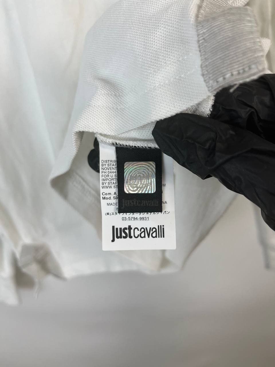 Just Cavalli JUST CAVALLI WHITE LONG SLEEVE POLO SHIRT SIZE L Size US L / EU 52-54 / 3 - 4 Thumbnail