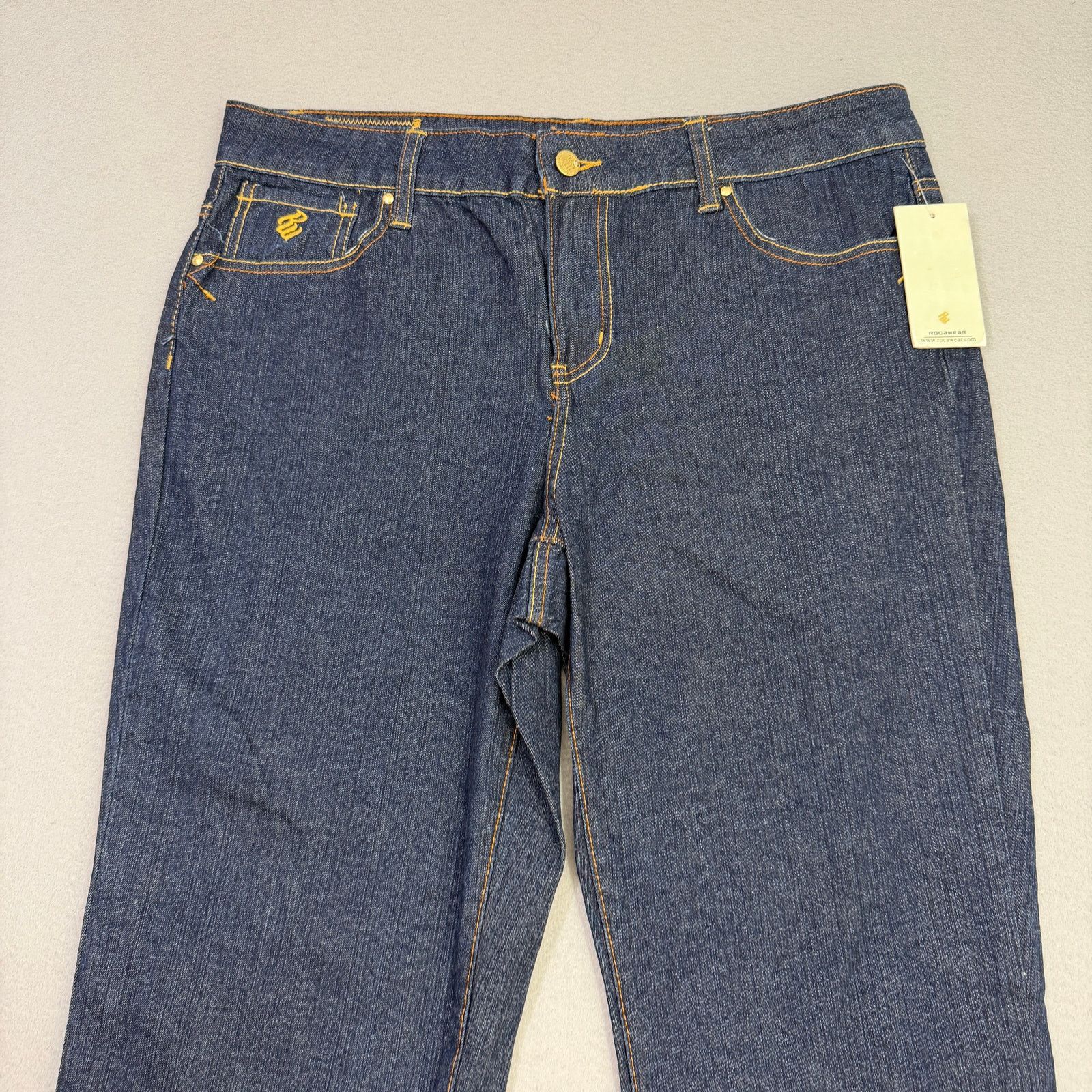 Rocawear Vintage Roca Wear Jeans Women's 16 (Fits 36x32) Blue NEW Size 38" / US 16 / IT 52 - 3 Thumbnail
