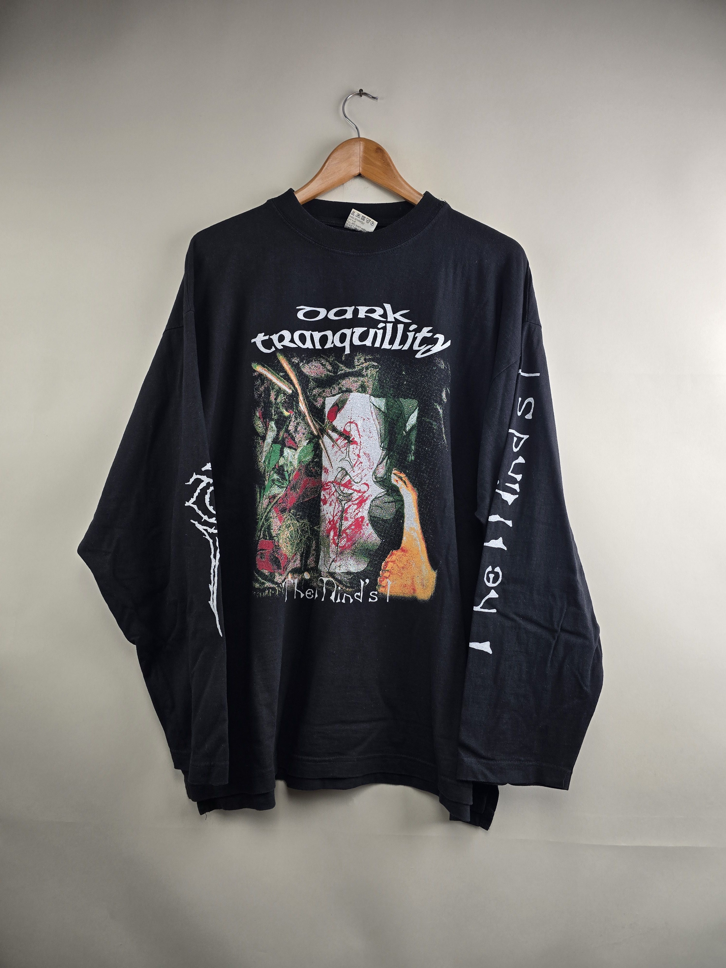 Band Tees × Vintage 90s Dark Tranquility The Mind's I Long-sleeve XL 24" 30" Size US XL / EU 56 / 4 - 1 Thumbnail