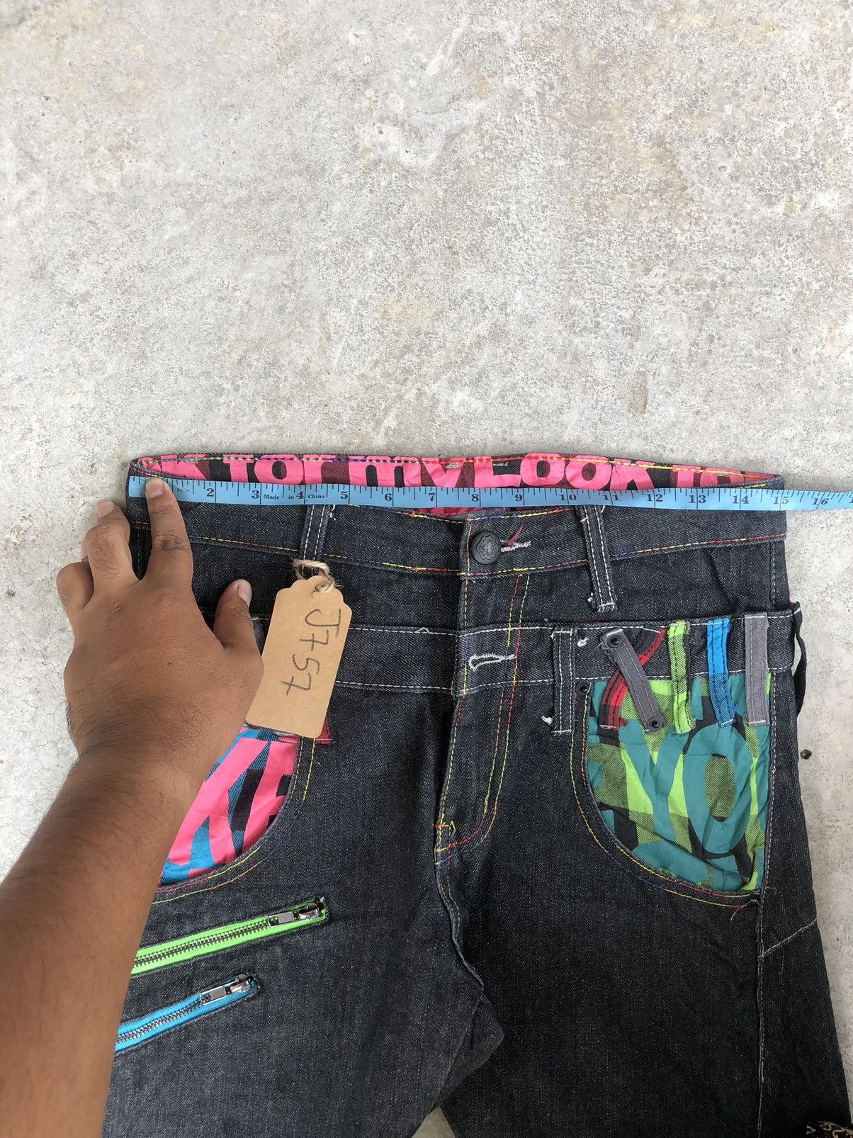 Hysteric Glamour Japanese Breathmint Double Waist Distressed Jeans Size US 30 / EU 46 - 15 Thumbnail