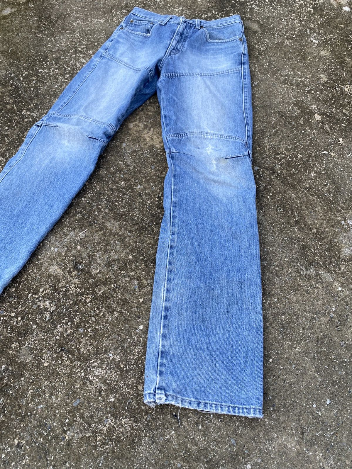 Japanese Brand BLUEWAY Buckleback Biker Jeans Size US 26 / EU 42 - 3 Thumbnail