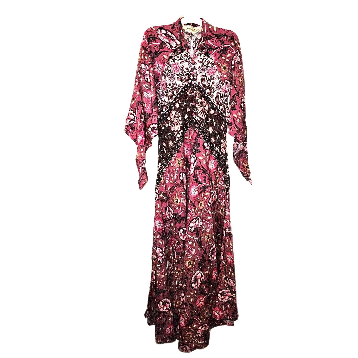 Free People New Free People Jen's Pirate Booty Baroque Hyacinth Gown XS Size XS / US 0-2 / IT 36-38 - 5 Thumbnail
