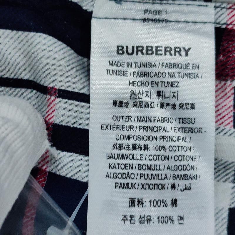 Burberry Burberry Color-block Plaid Collared Long Sleeve Shirt K26WX Size US XXL / EU 58 / 5 - 6 Thumbnail