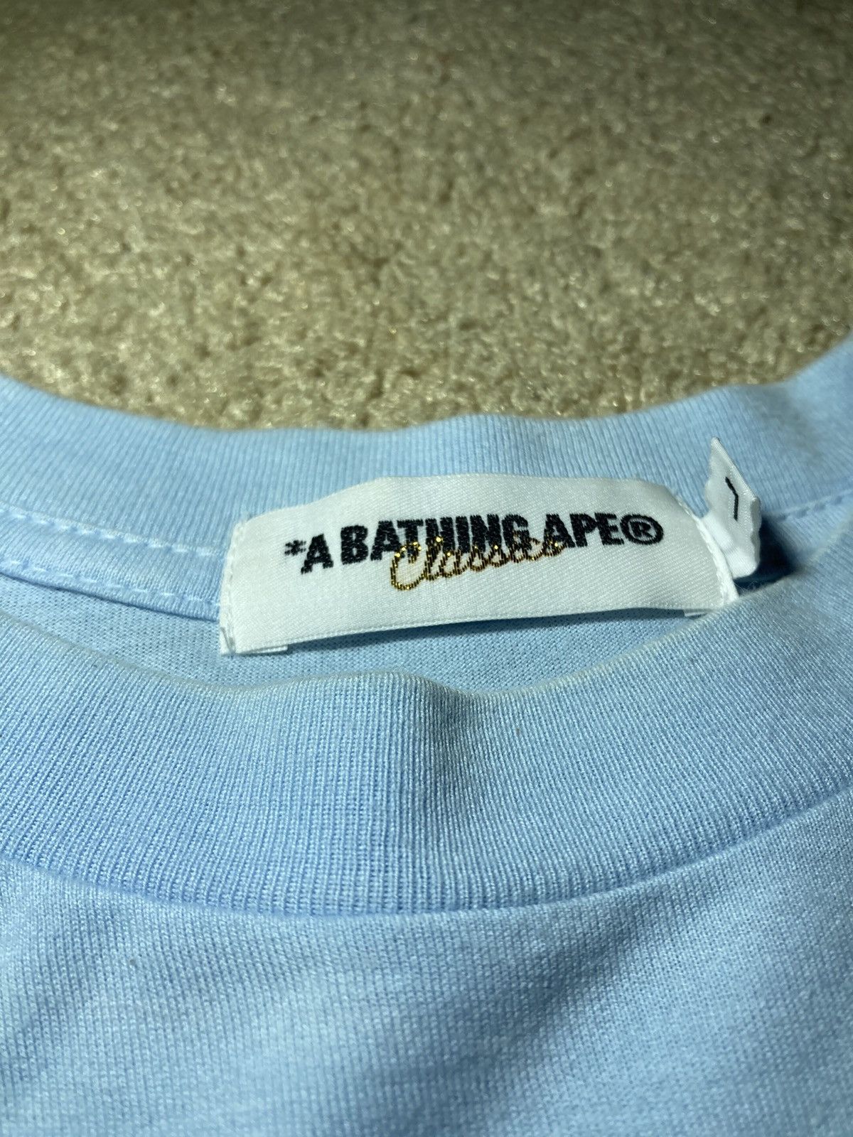 Bape 2010 Bape Blue Ocean Camouflage Large Camo Classics Ape Logo Size US L / EU 52-54 / 3 - 5 Thumbnail
