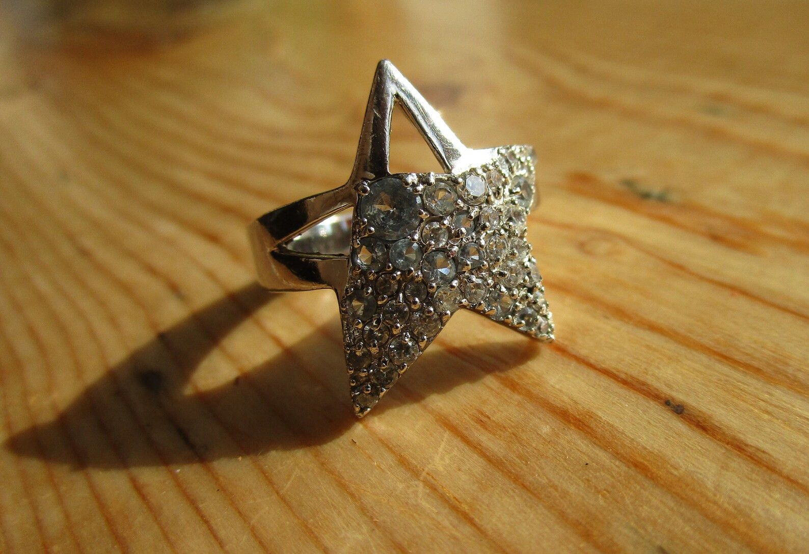 Mugler Star Ring Blue Gem .925 Silver Size ONE SIZE - 11 Thumbnail