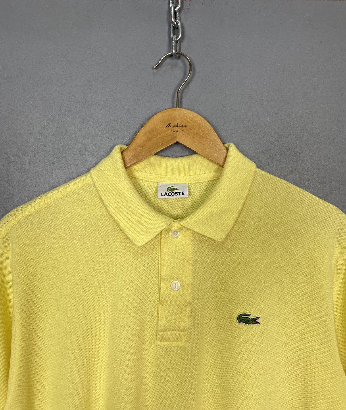 Lacoste Vintage Lacoste Polo Shirt Size L Short Sleeve Top Yellow Size US L / EU 52-54 / 3 - 2 Thumbnail