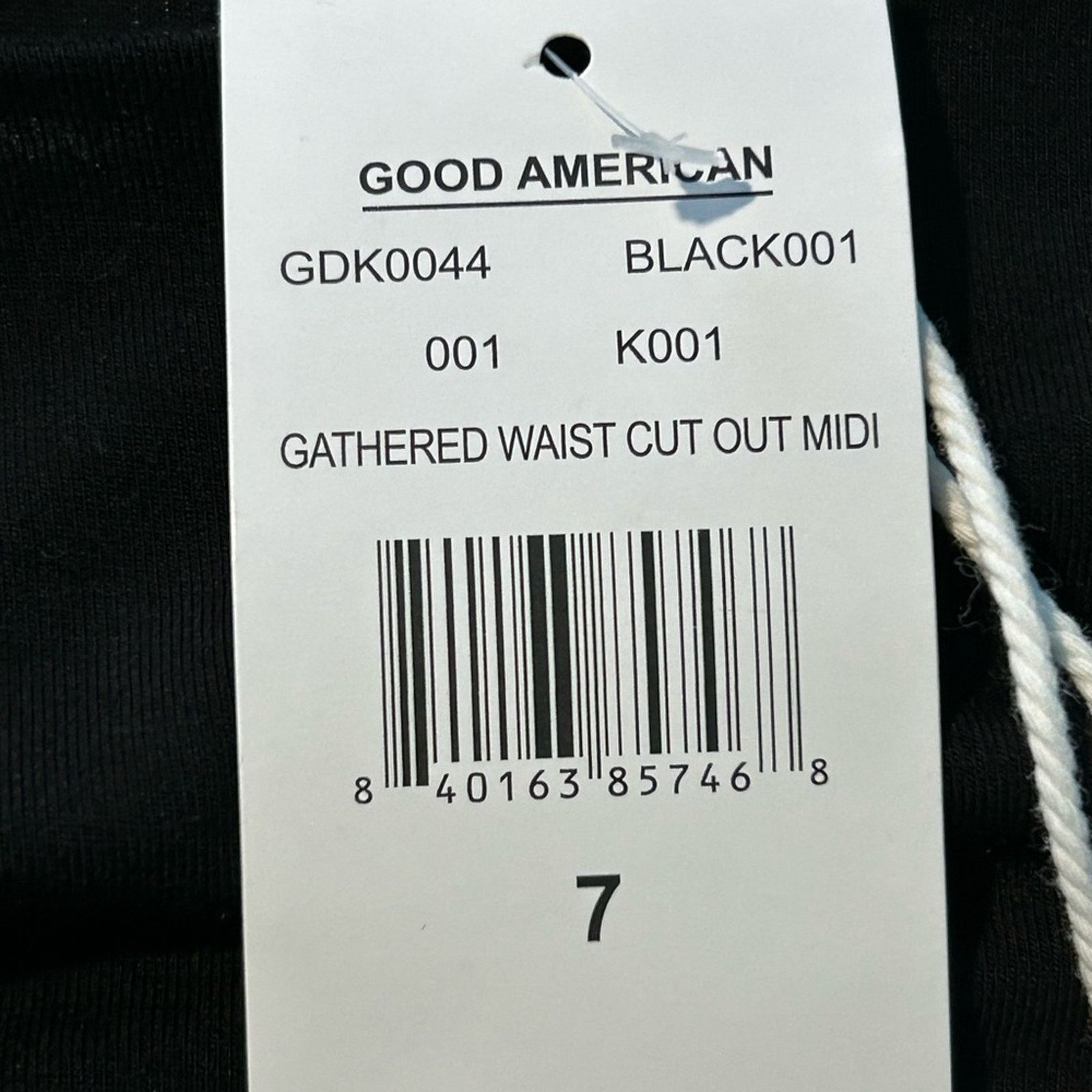 Good American Good American Ring Cutout Slit Midi Dress Black NWT 5XL Size 4XL / US 24-26 - 4 Thumbnail