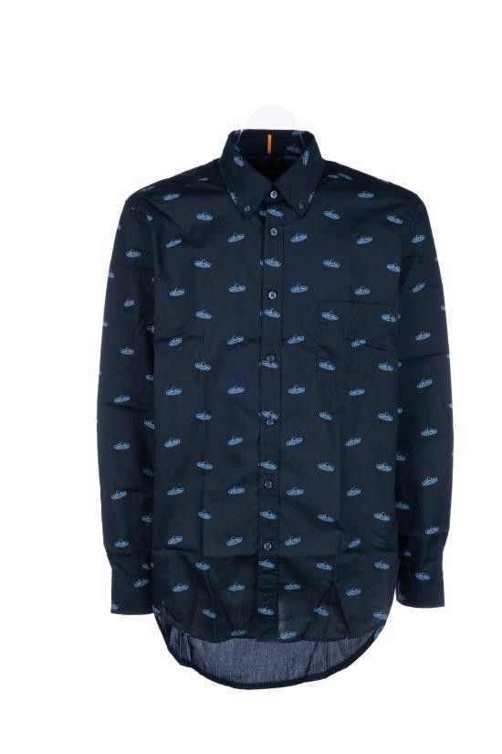 HUGO BOSS Men Long Tops 50530835 404 DARK BLUE