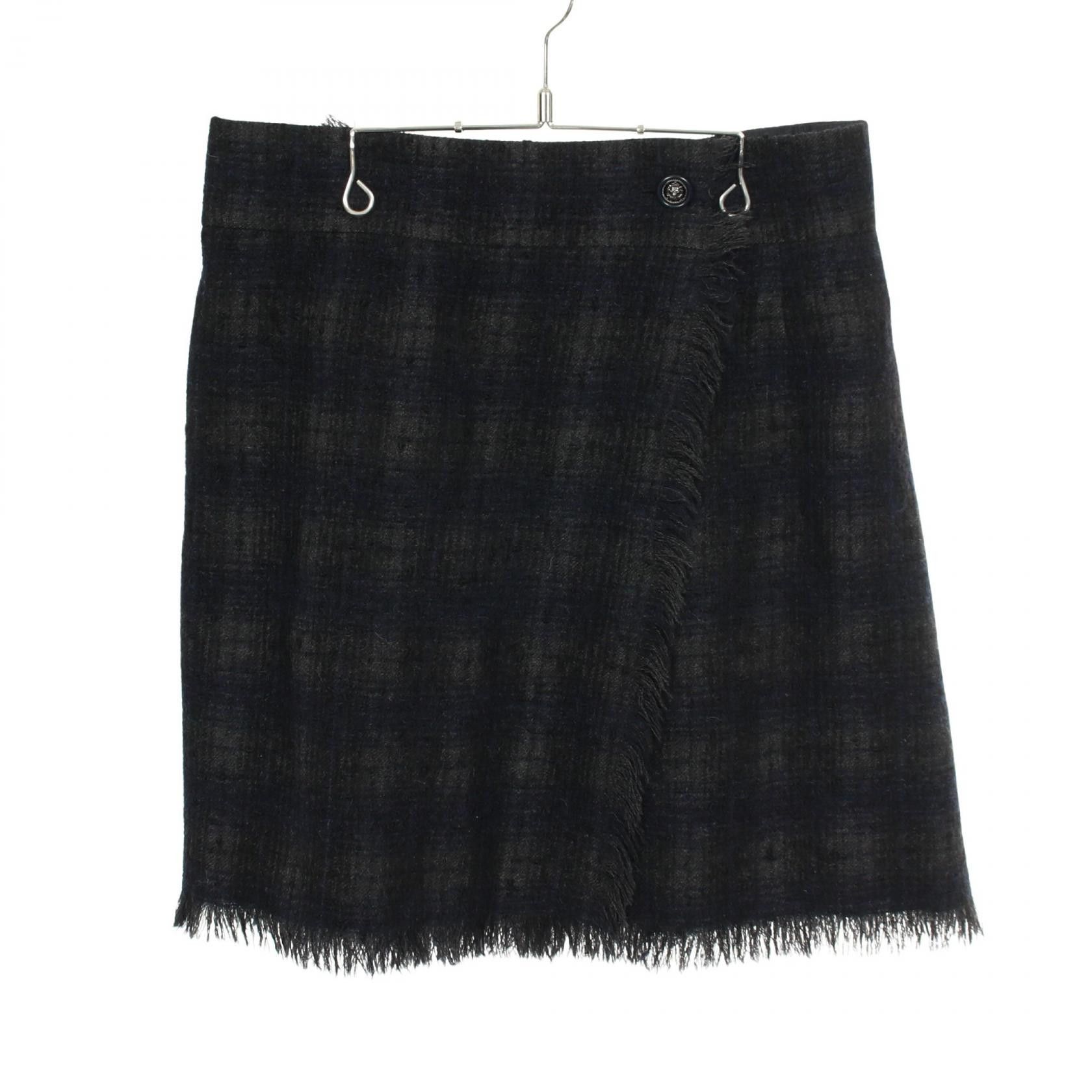 Chanel Chanel CHANEL Lion Button Tweed Wool Alpaca Skirt Textile Skirts P46261V34350 DUTY FREE for USA Size ONE SIZE - 1 Thumbnail
