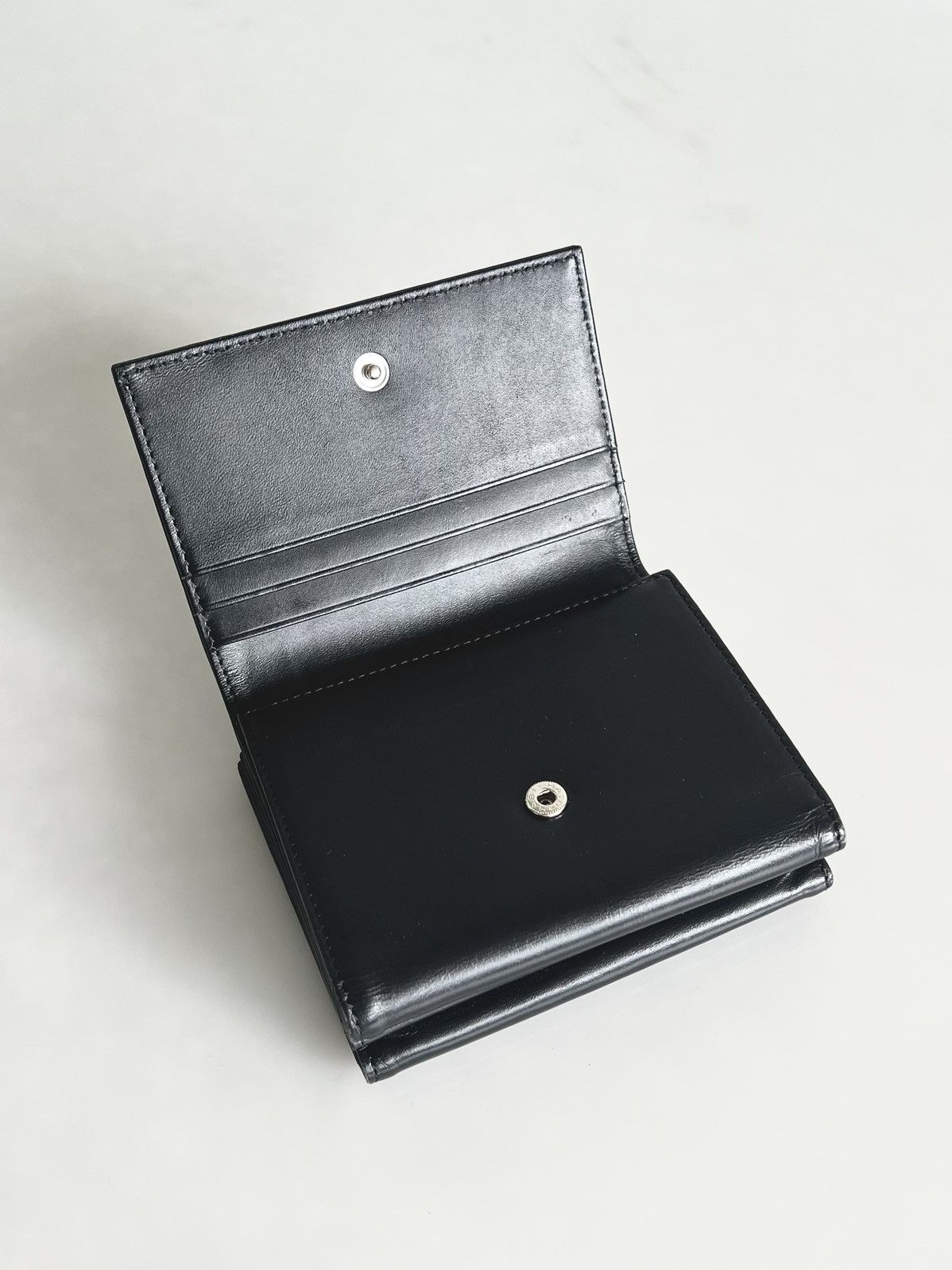 Y's × Yohji Yamamoto Y's YOHJI YAMAMOTO - Cow Leather Folding Clasp Wallet Size ONE SIZE - 4 Thumbnail