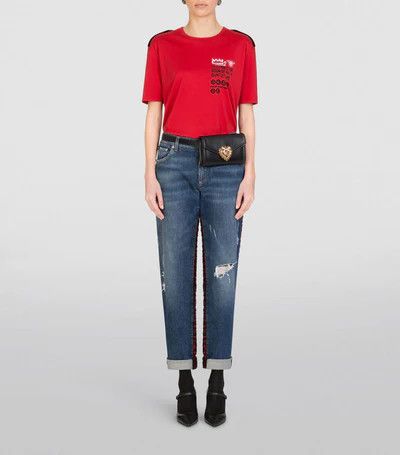 Dolce & Gabbana o1y0925 Oversize T-Shirt in Red Size S / US 4 / IT 40 - 6 Thumbnail