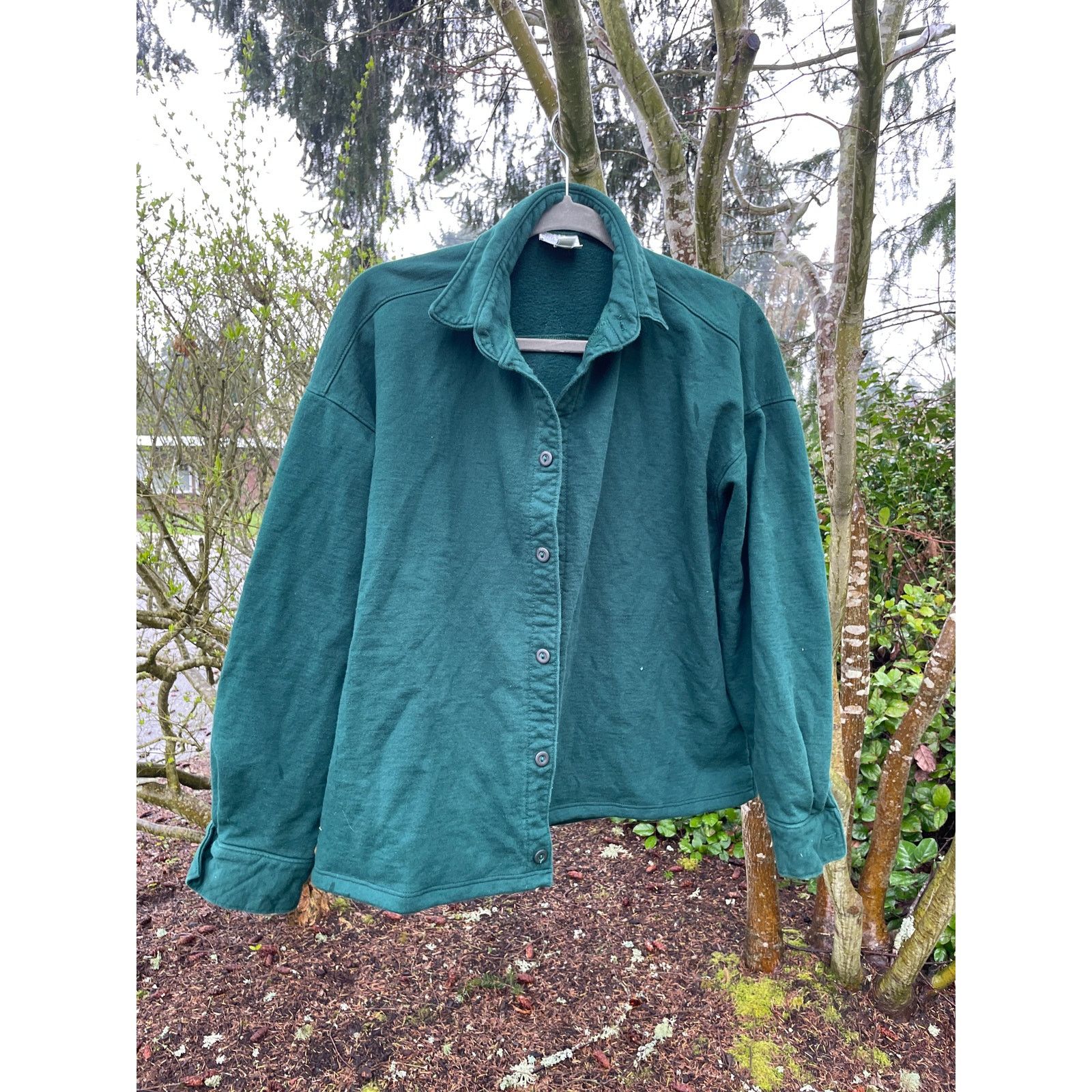 Handmade Upcycled Crow Button Up Shirt Size ONE SIZE - 6 Thumbnail