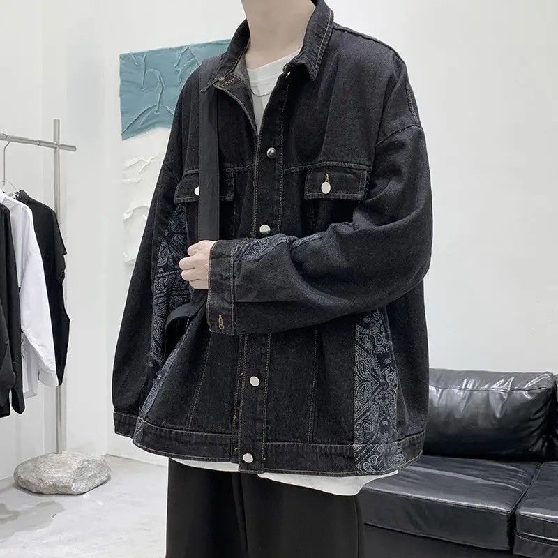 Japanese Brand 💥New Limited Release Side Bandana Denim Jacket Size US L / EU 52-54 / 3 - 4 Thumbnail