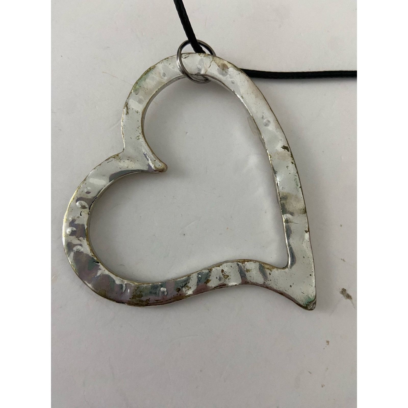 Handmade metal heart necklace Size ONE SIZE - 5 Thumbnail