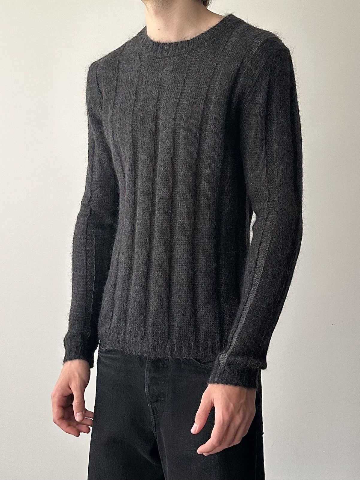 Prada Prada Early 2000’s Mohair Ribbed Knit Sweater Size US L / EU 52-54 / 3 - 2 Thumbnail