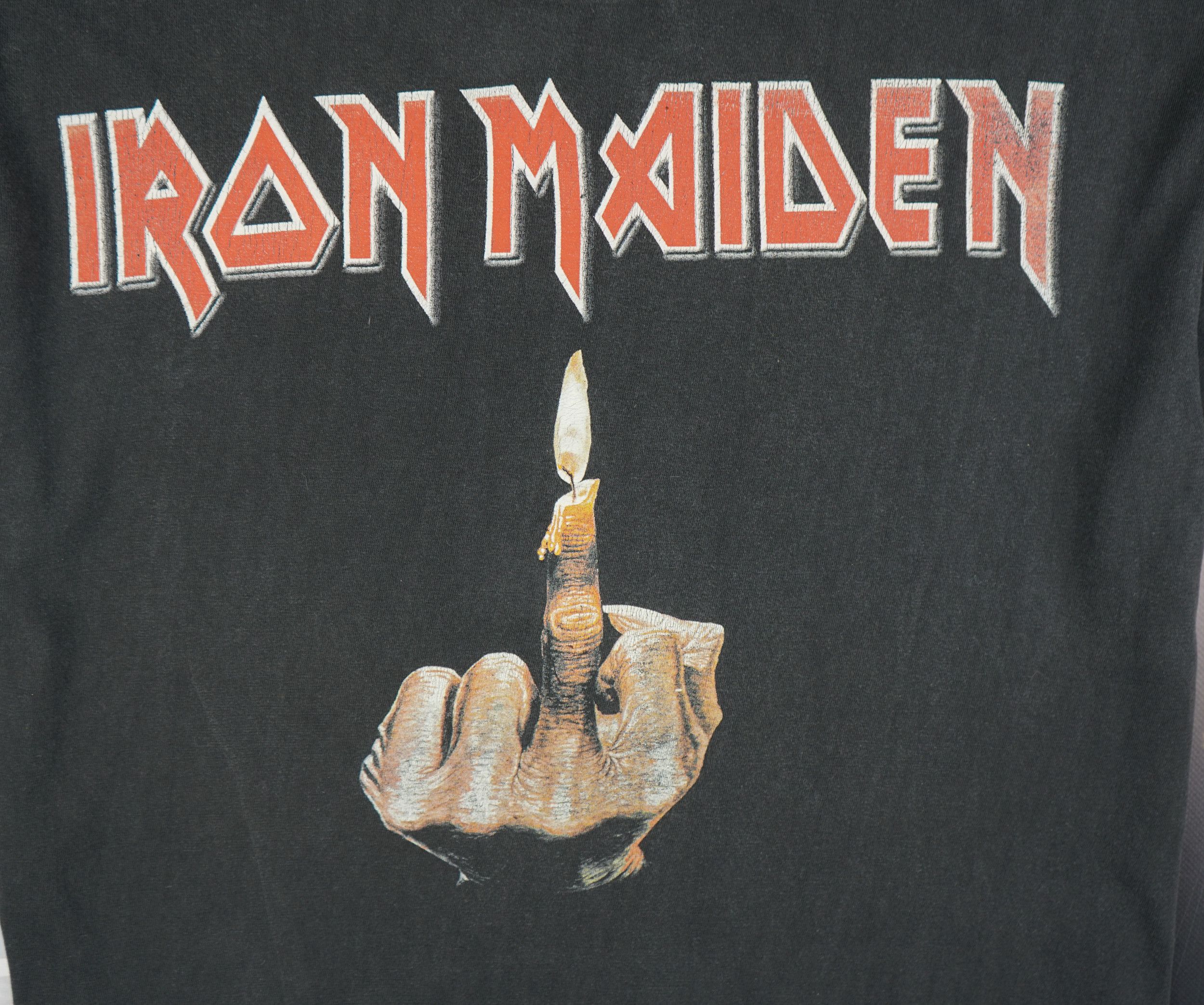 Band Tees × Vintage Vintage 2000 Iron Maiden The Wicker Man T-Shirt Size US L / EU 52-54 / 3 - 9 Thumbnail