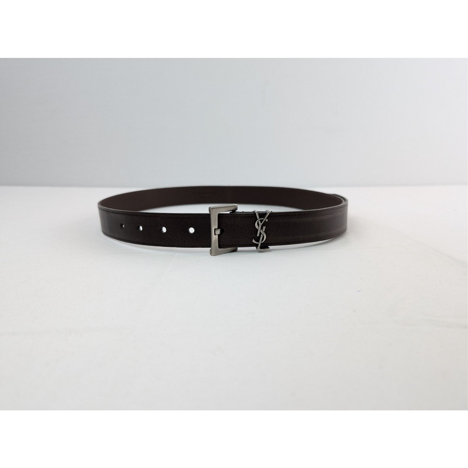 Saint Laurent Paris o1rshd1 Size: 80 / YSL Cintura Vegetal Icard Aged Belt Brown Size 32 - 5 Thumbnail