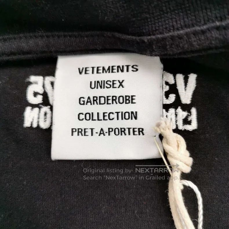 Vetements Vetements Pure cotton letter logo round-neck long-sleeved Size US M / EU 48-50 / 2 - 5 Thumbnail