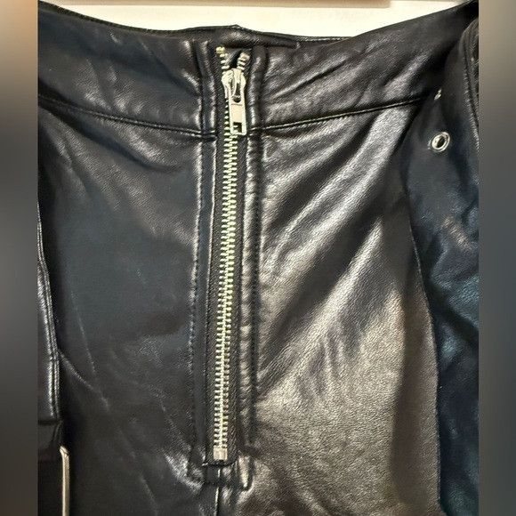 Other E.ssue Black Faux Leather Pants Size M Size 26" / US 2 / IT 38 - 6 Thumbnail