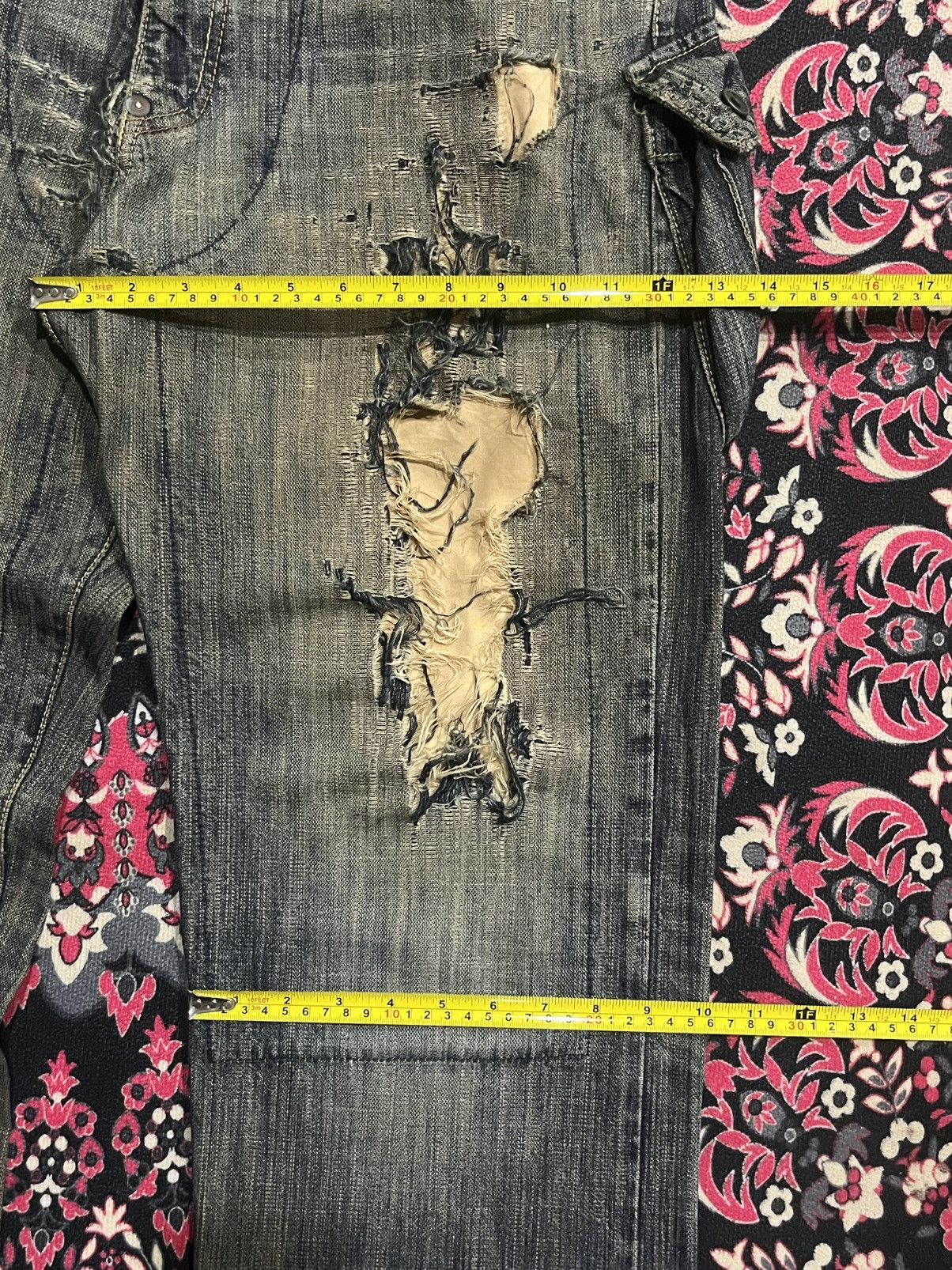 MasterPiece ⚡️Destroy⚡️Masterpiece Tactical Cargo Trashed Double Knee Jean Size US 33 - 15 Thumbnail