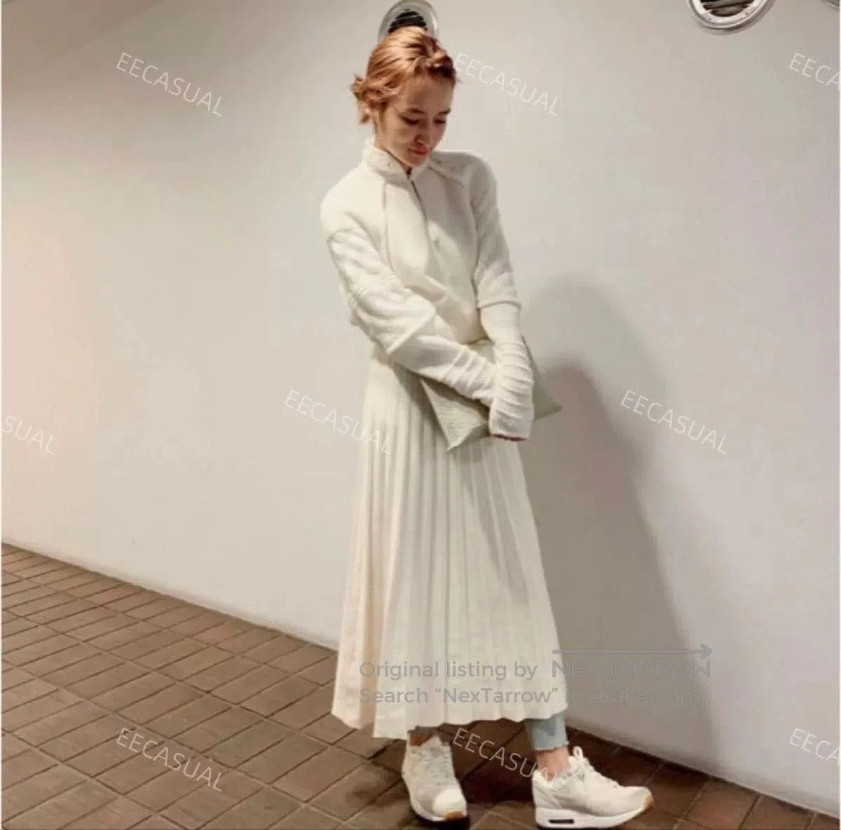 Other Mame Kurogouchi White High Neck Sweater. Size M / US 6-8 / IT 42-44 - 2 Thumbnail