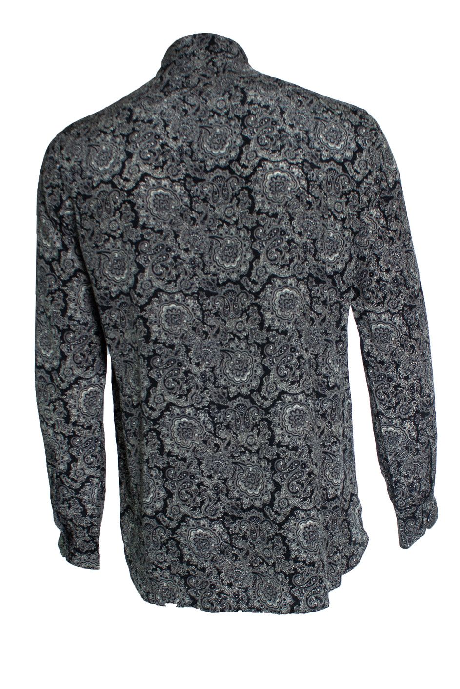 Saint Laurent Paris Saint Laurent, Black paisley printed shirt 2018 Size US S / EU 44-46 / 1 - 2 Thumbnail