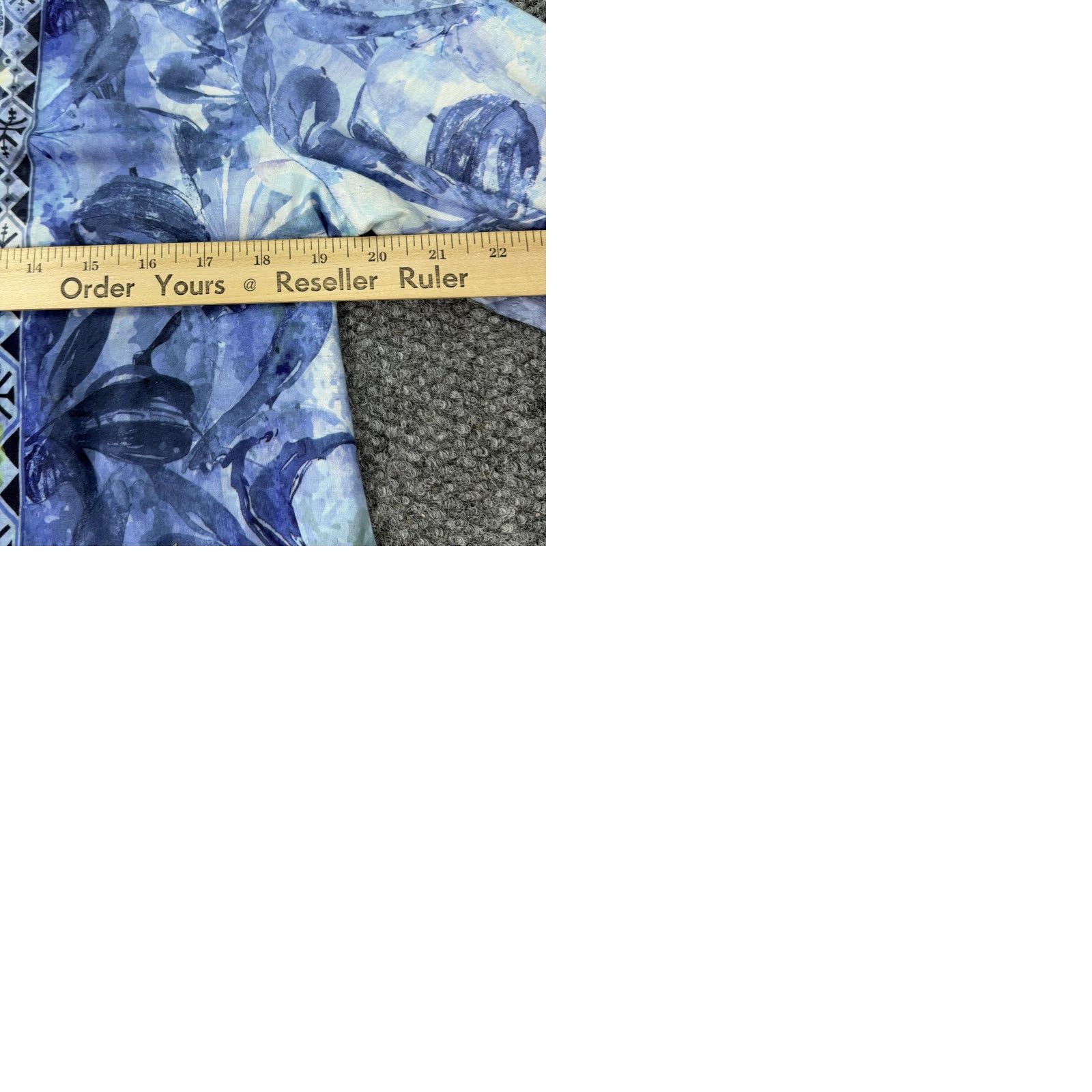 Vintage OneWorld Shirt Womens Large Blue Floral Rhinestone Tunic Top 3/4 Sleeve Stretch Size L / US 10 / IT 46 - 9 Thumbnail
