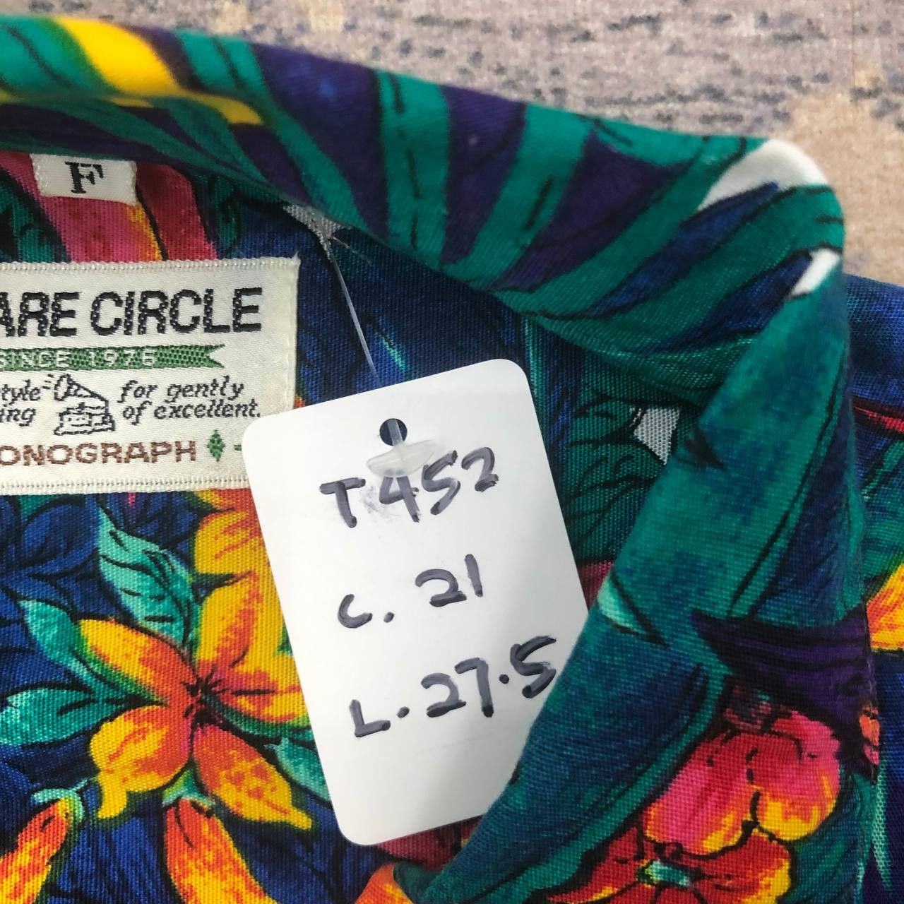 Arts & Science × Vintage T452 SQUARE CIRCLE x PHONOGRAPH TROPICAL MOTIF SHIRTS Size US M / EU 48-50 / 2 - 6 Thumbnail